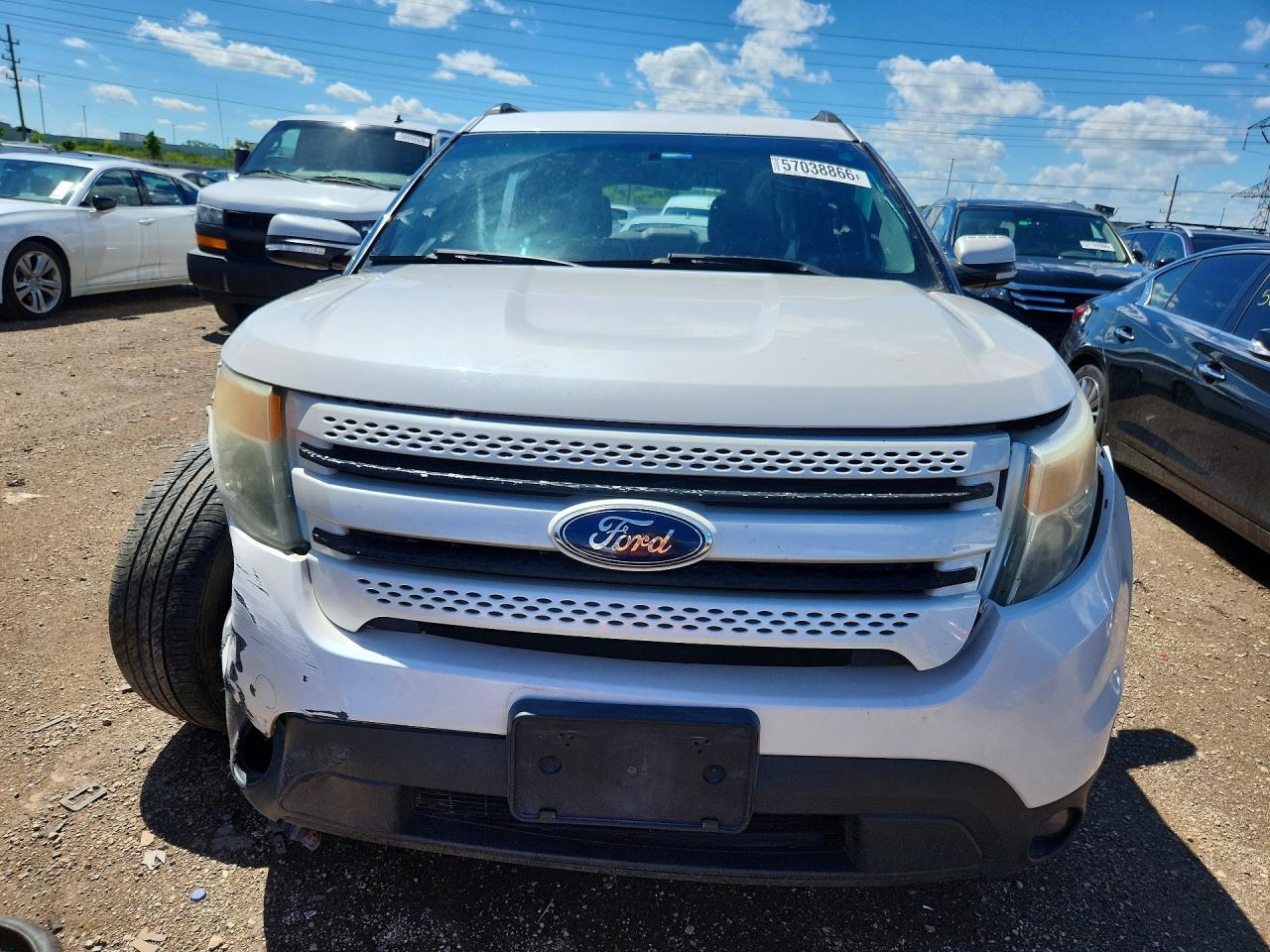 2014 Ford Explorer Limited White vin: 1FM5K7F81EGC22871