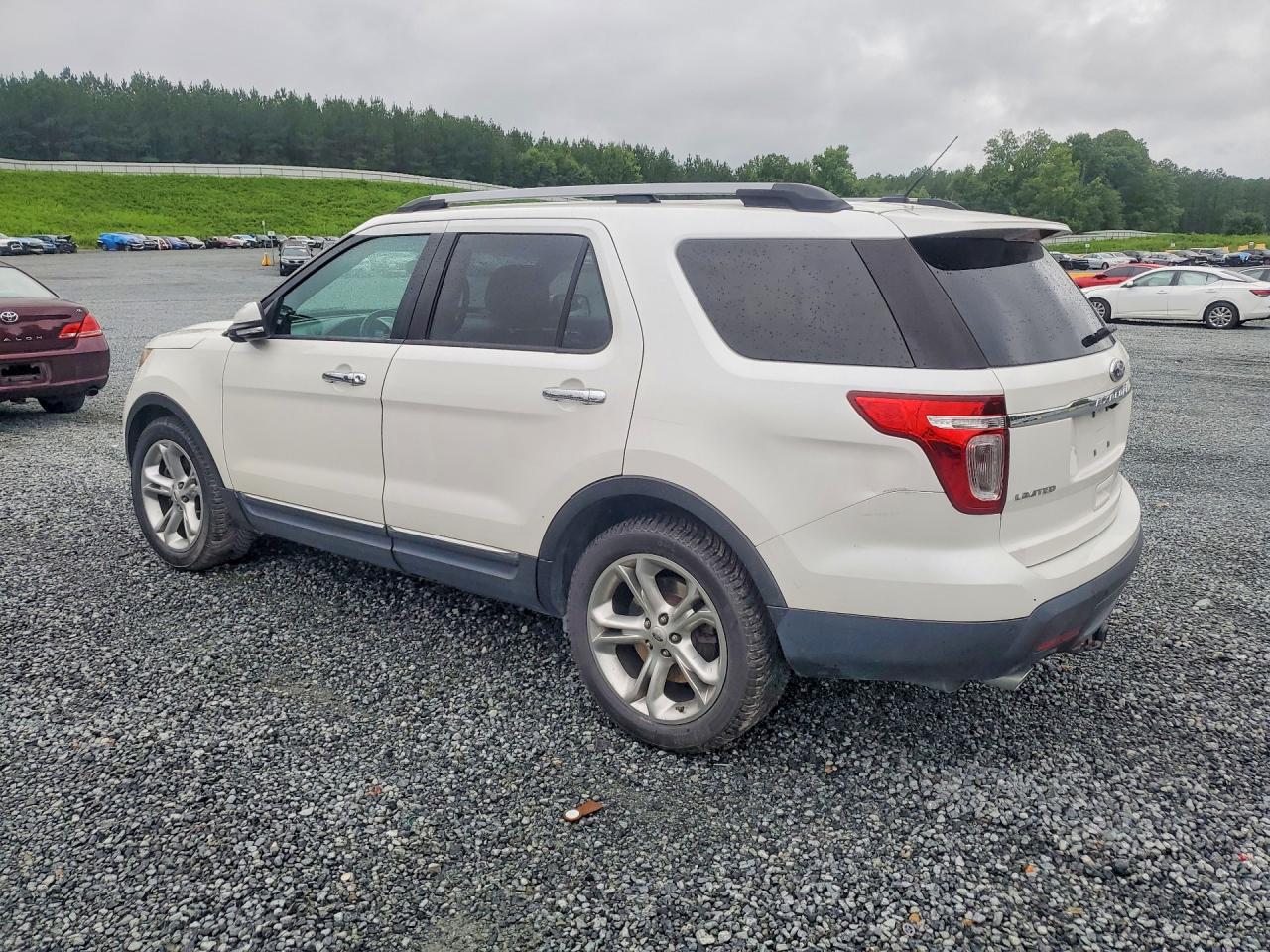 2015 Ford Explorer Limited White vin: 1FM5K7F81FGA66090