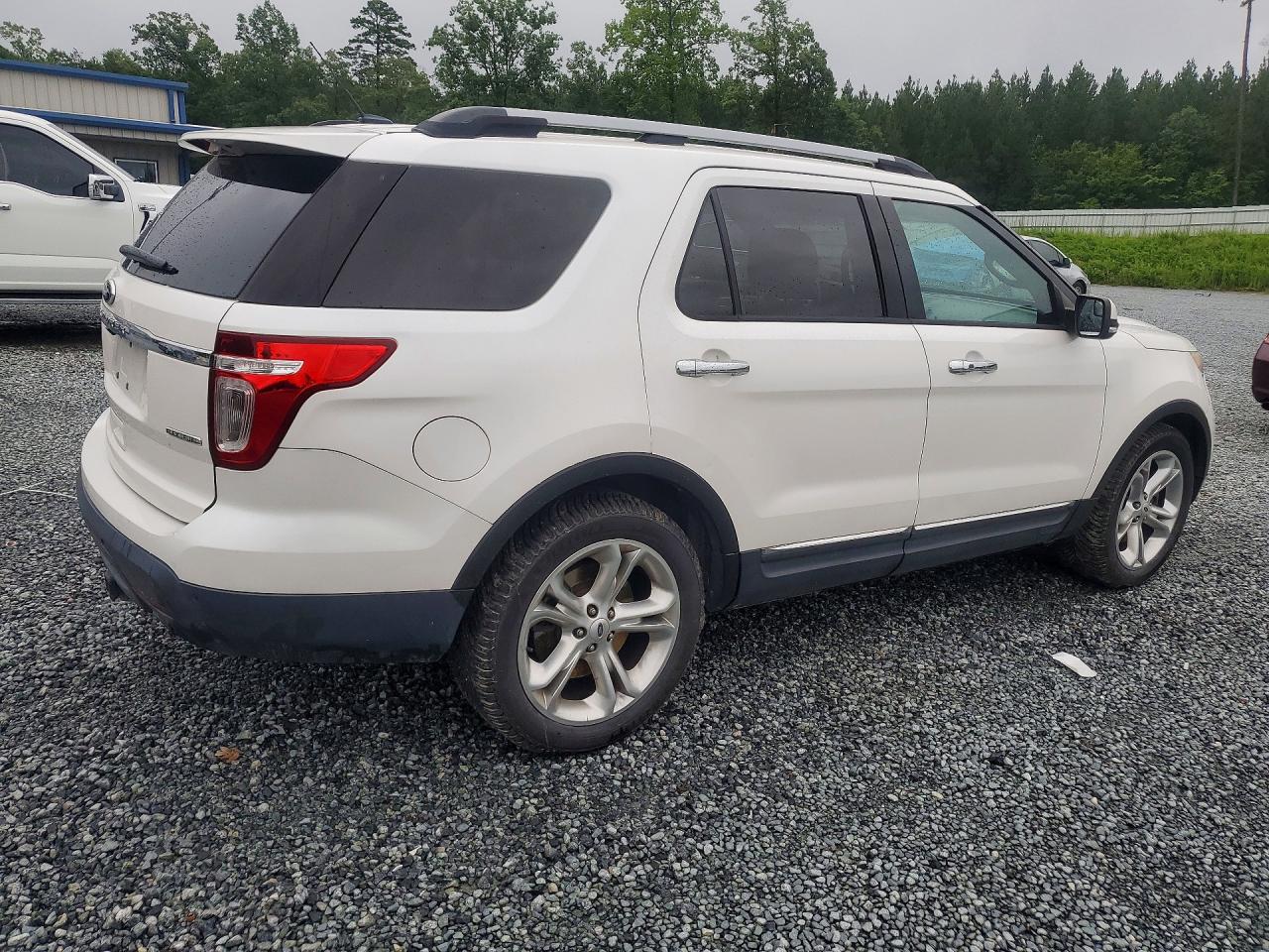 2015 Ford Explorer Limited White vin: 1FM5K7F81FGA66090