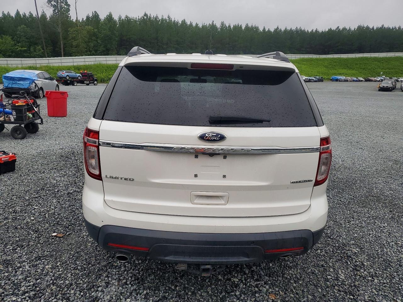 2015 Ford Explorer Limited White vin: 1FM5K7F81FGA66090