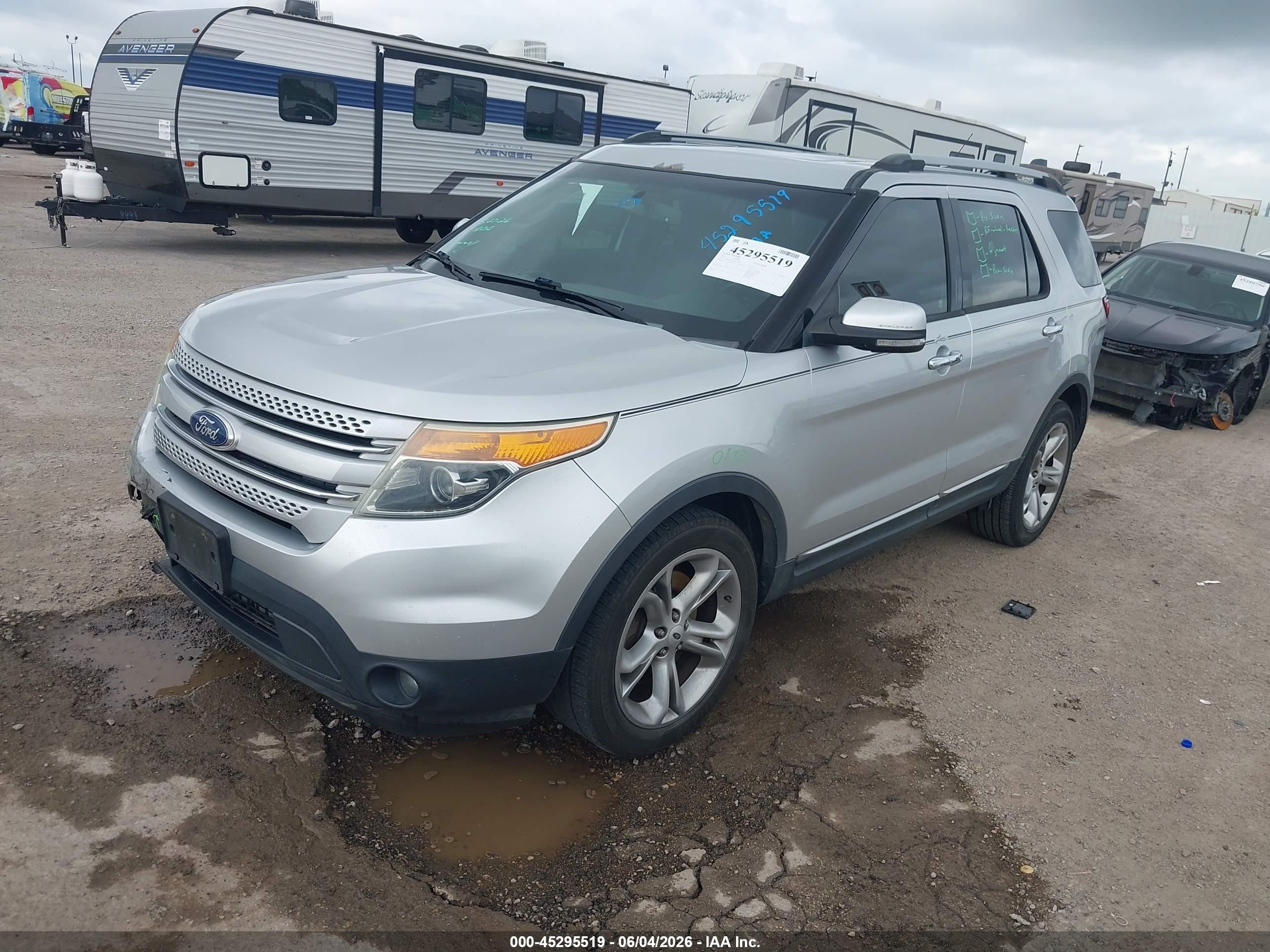 2015 Ford Explorer Limited Silver vin: 1FM5K7F81FGC63289