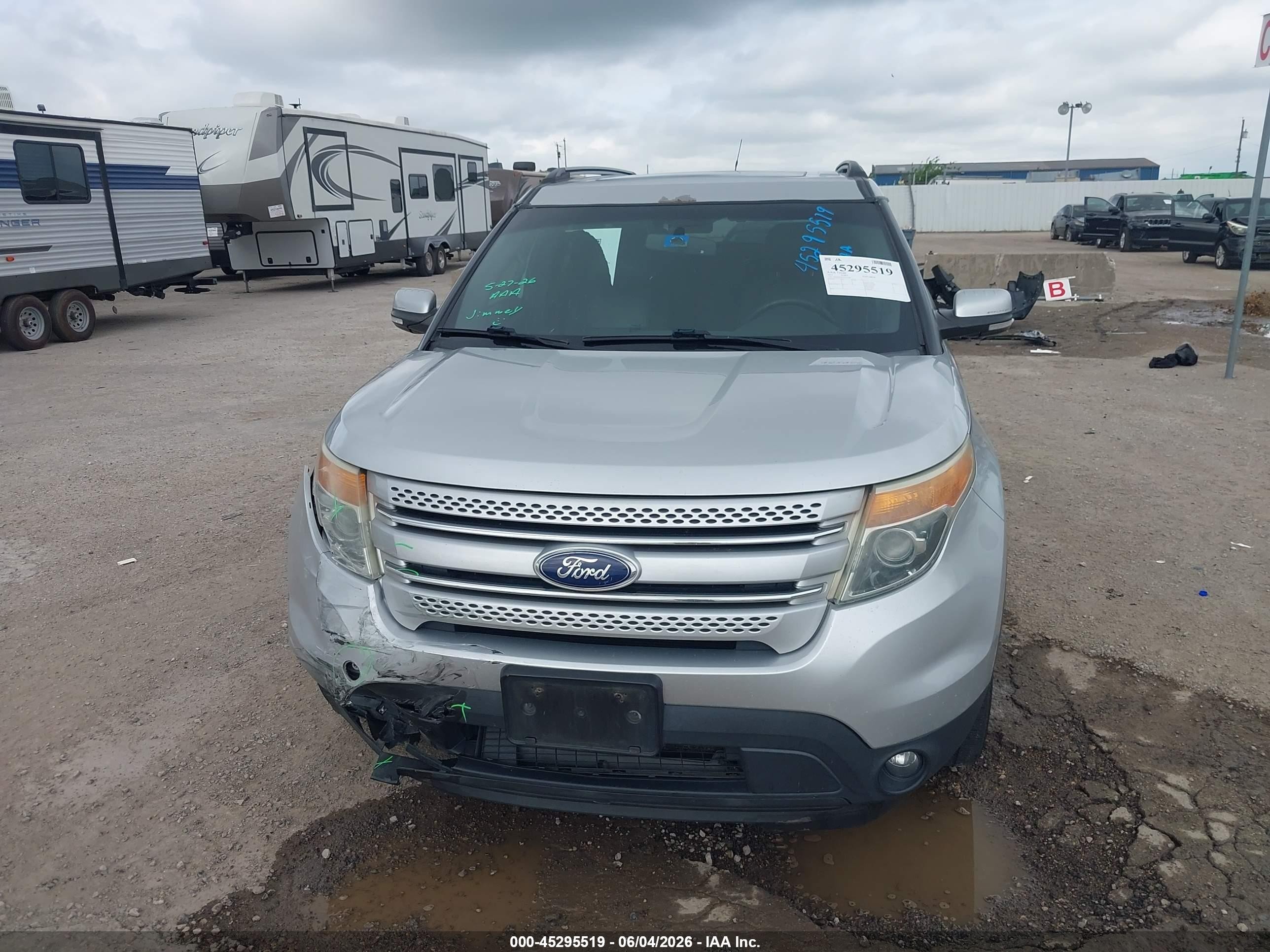 2015 Ford Explorer Limited Silver vin: 1FM5K7F81FGC63289