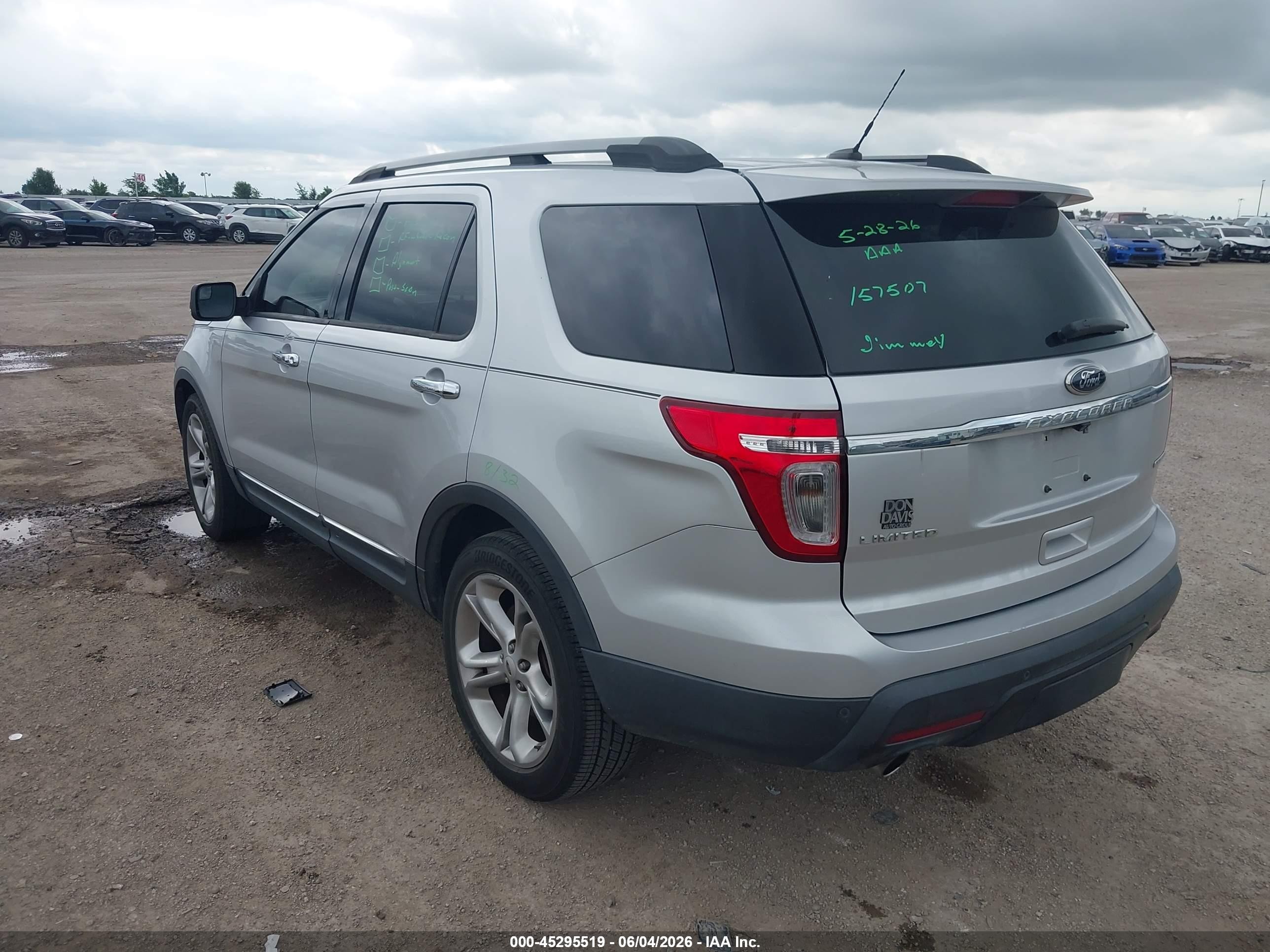 2015 Ford Explorer Limited Silver vin: 1FM5K7F81FGC63289