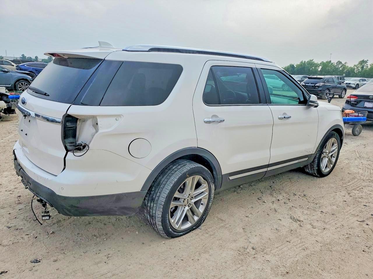 2017 Ford Explorer Limited White vin: 1FM5K7F81HGD39743