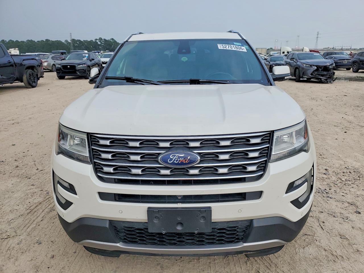 2017 Ford Explorer Limited White vin: 1FM5K7F81HGD39743