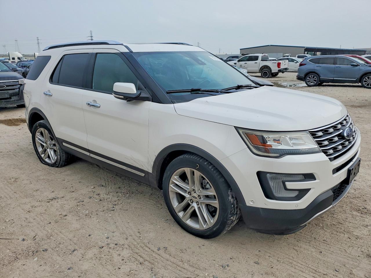 2017 Ford Explorer Limited White vin: 1FM5K7F81HGD39743