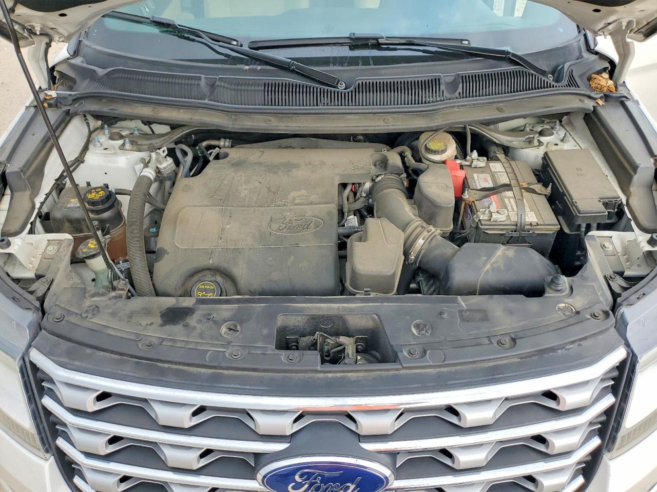 2017 Ford Explorer Limited White vin: 1FM5K7F81HGD39743