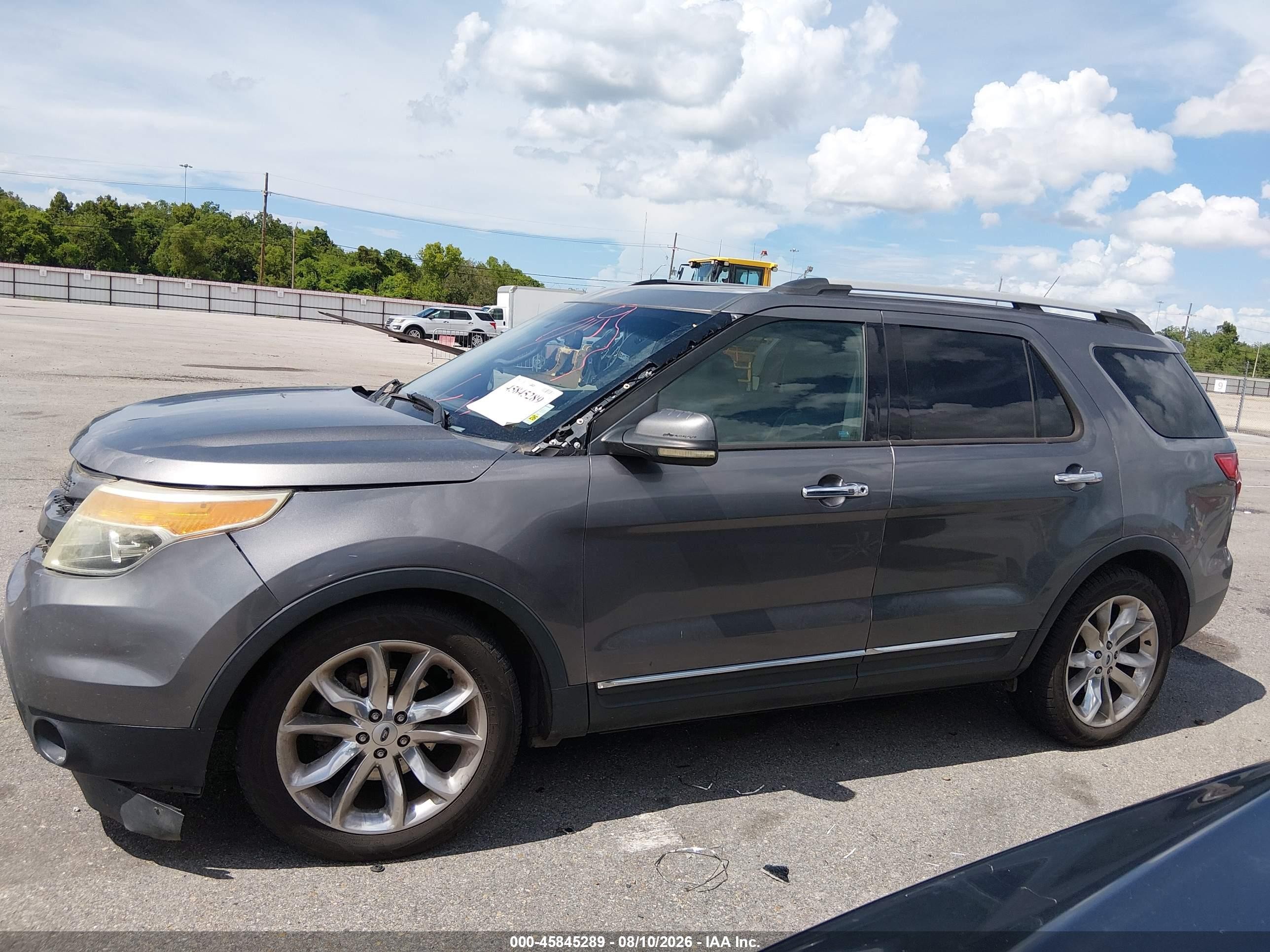 2013 Ford Explorer Limited Gray vin: 1FM5K7F82DGA04114