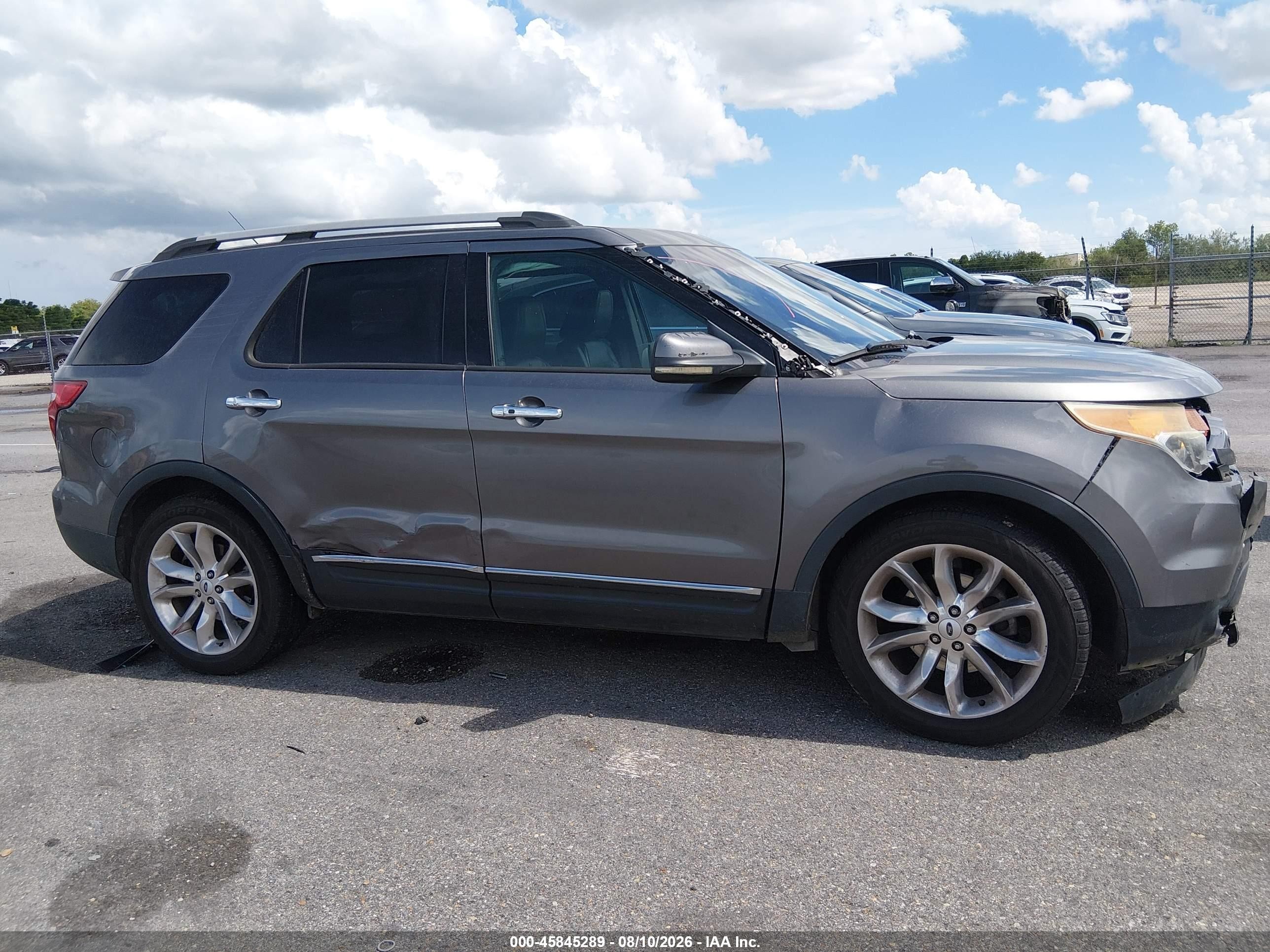 2013 Ford Explorer Limited Gray vin: 1FM5K7F82DGA04114