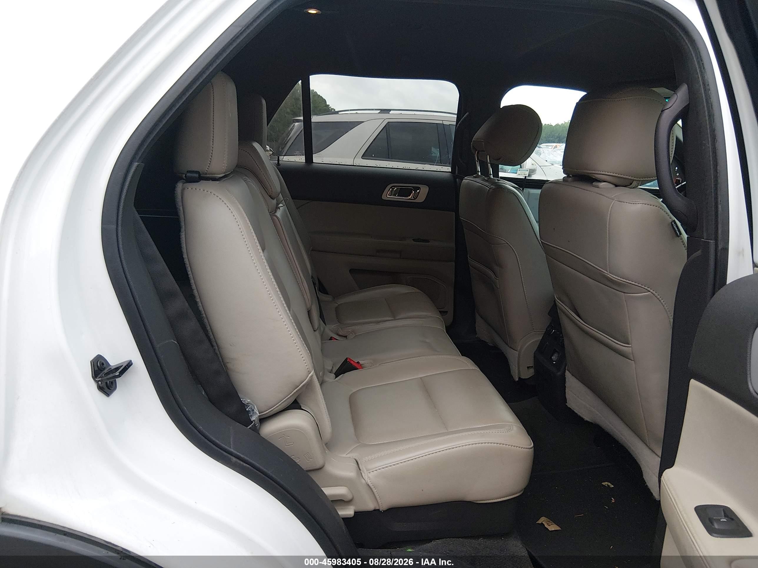 2013 Ford Explorer Limited White vin: 1FM5K7F82DGA65253