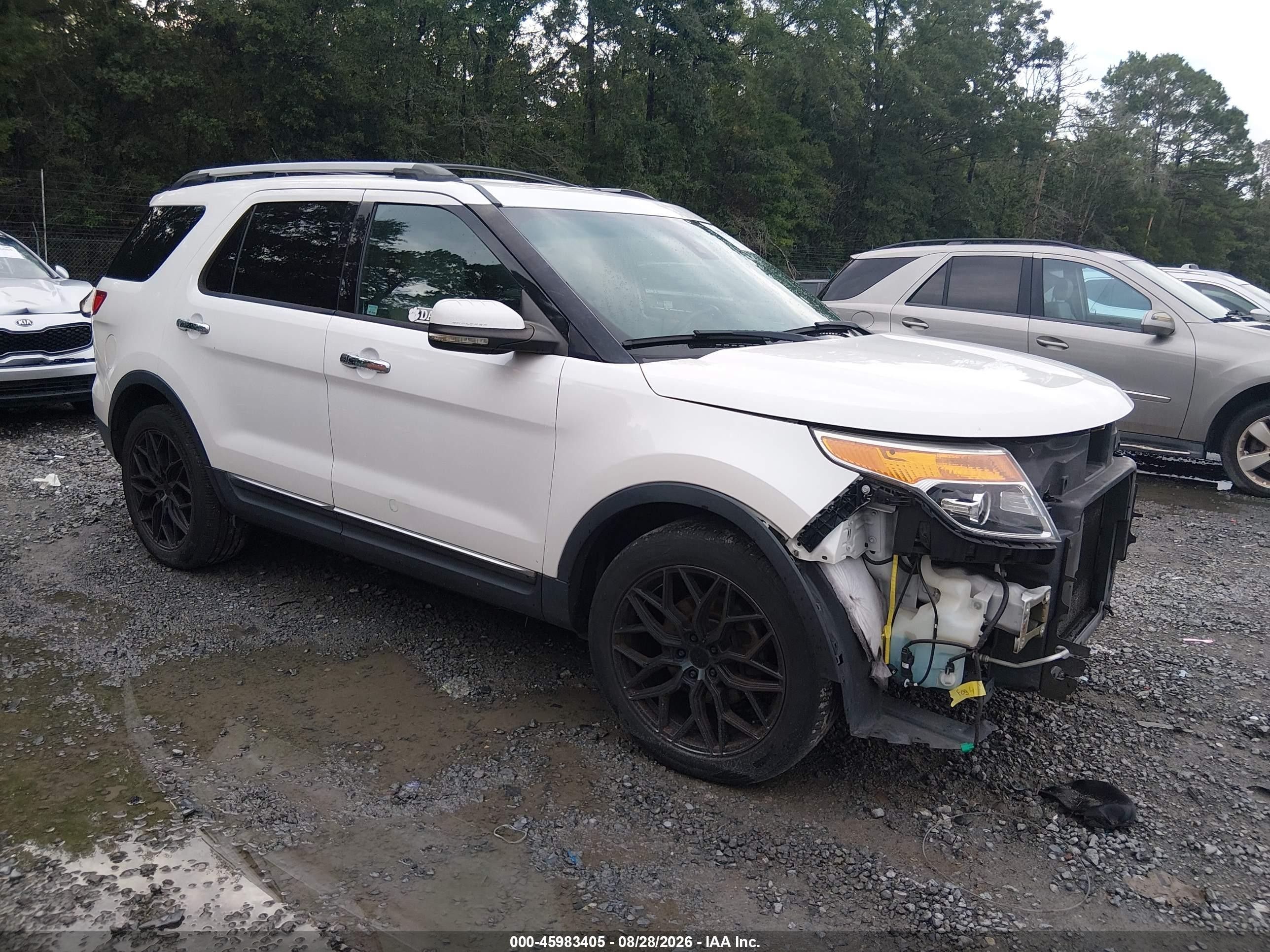 2013 Ford Explorer Limited White vin: 1FM5K7F82DGA65253