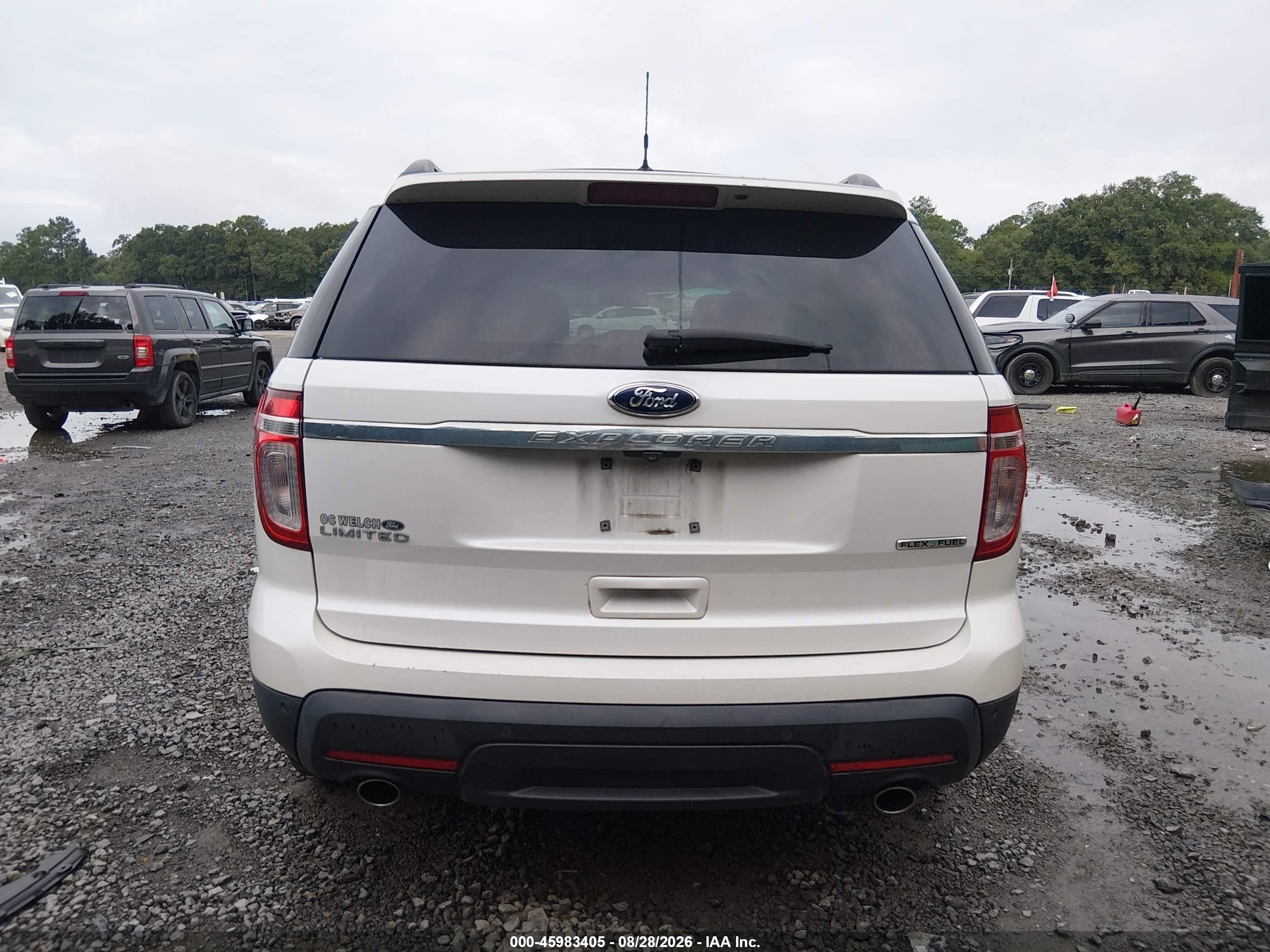 2013 Ford Explorer Limited White vin: 1FM5K7F82DGA65253