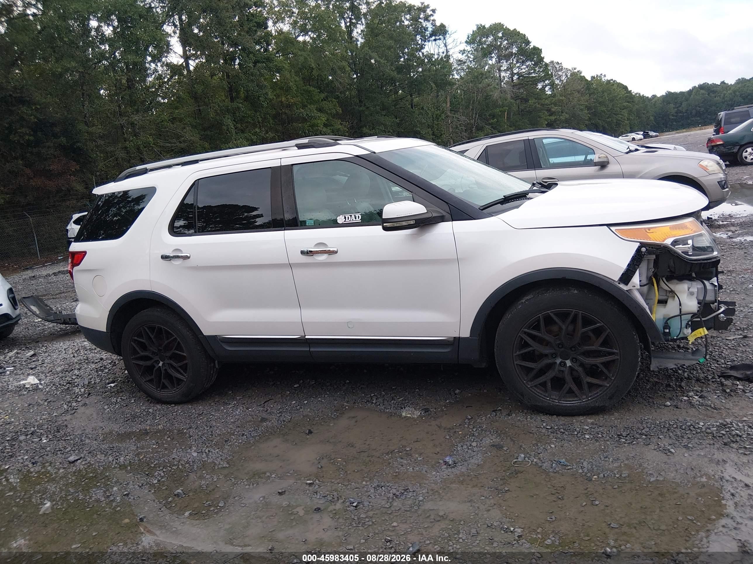 2013 Ford Explorer Limited White vin: 1FM5K7F82DGA65253