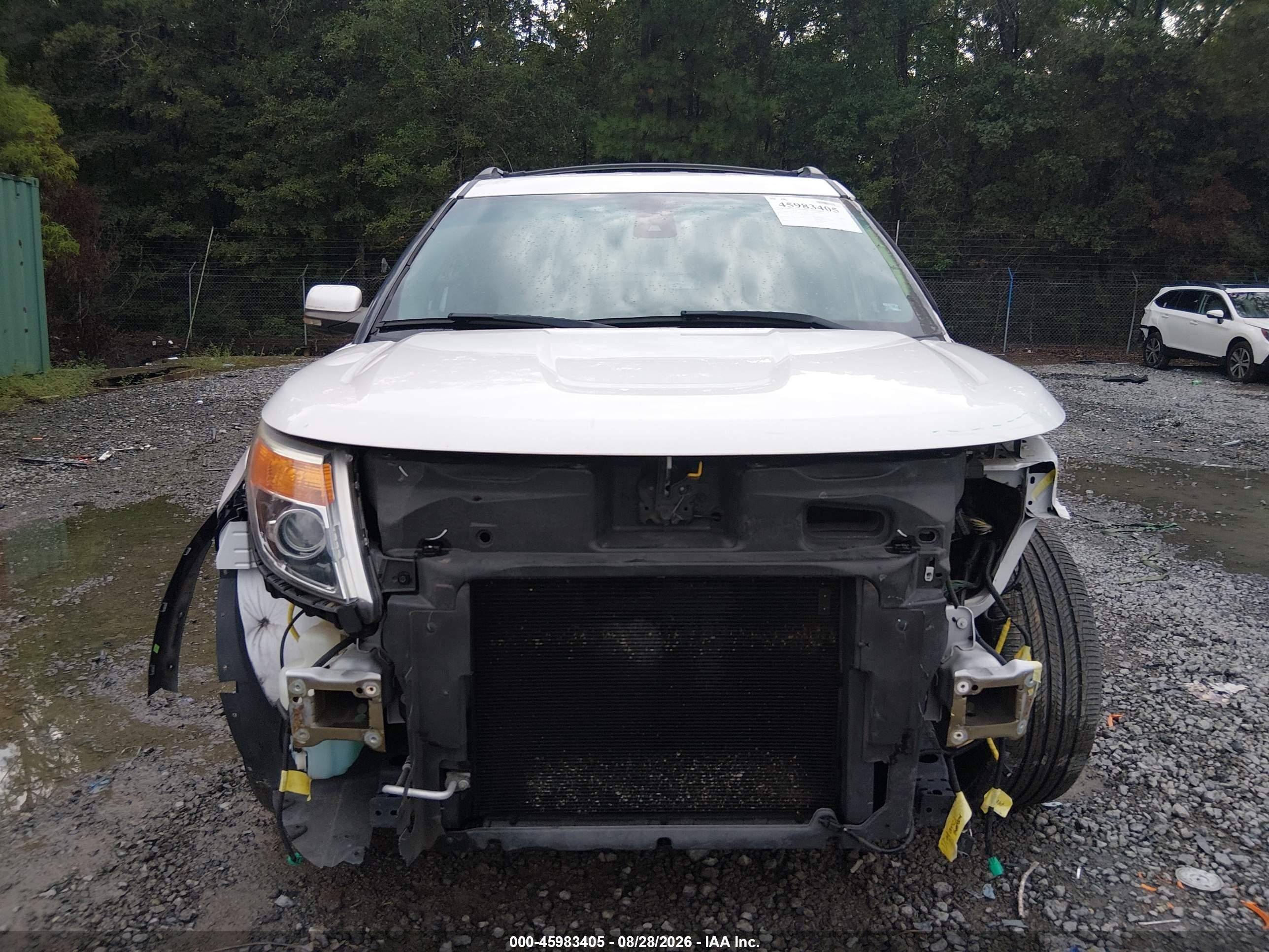 2013 Ford Explorer Limited White vin: 1FM5K7F82DGA65253