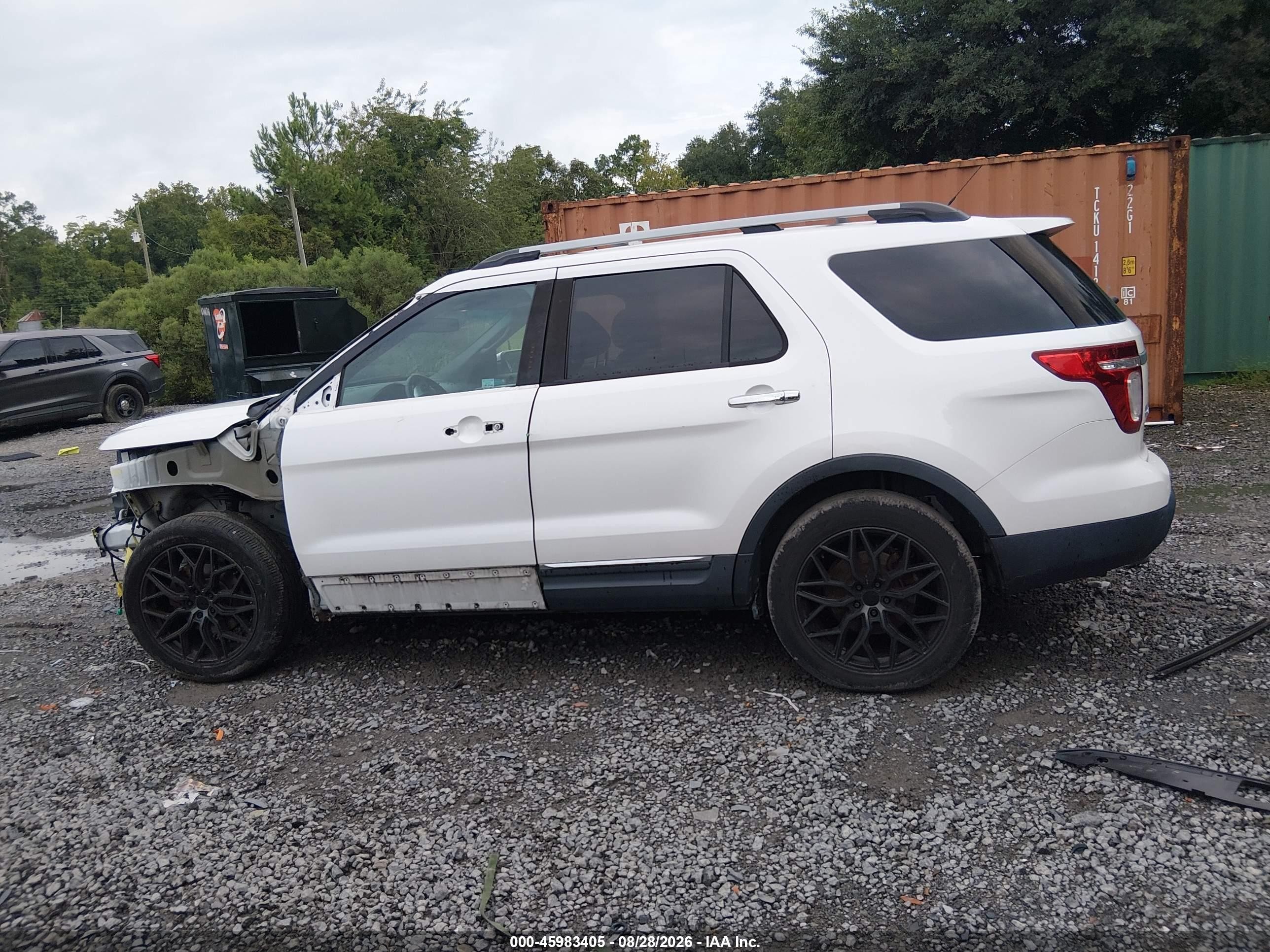 2013 Ford Explorer Limited White vin: 1FM5K7F82DGA65253