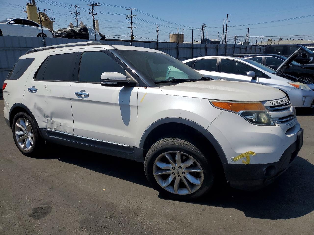 2013 Ford Explorer Limited White vin: 1FM5K7F82DGC06144