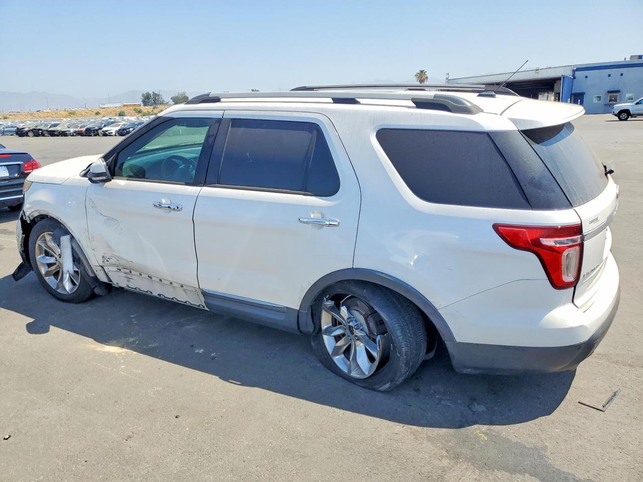 2013 Ford Explorer Limited White vin: 1FM5K7F82DGC06144