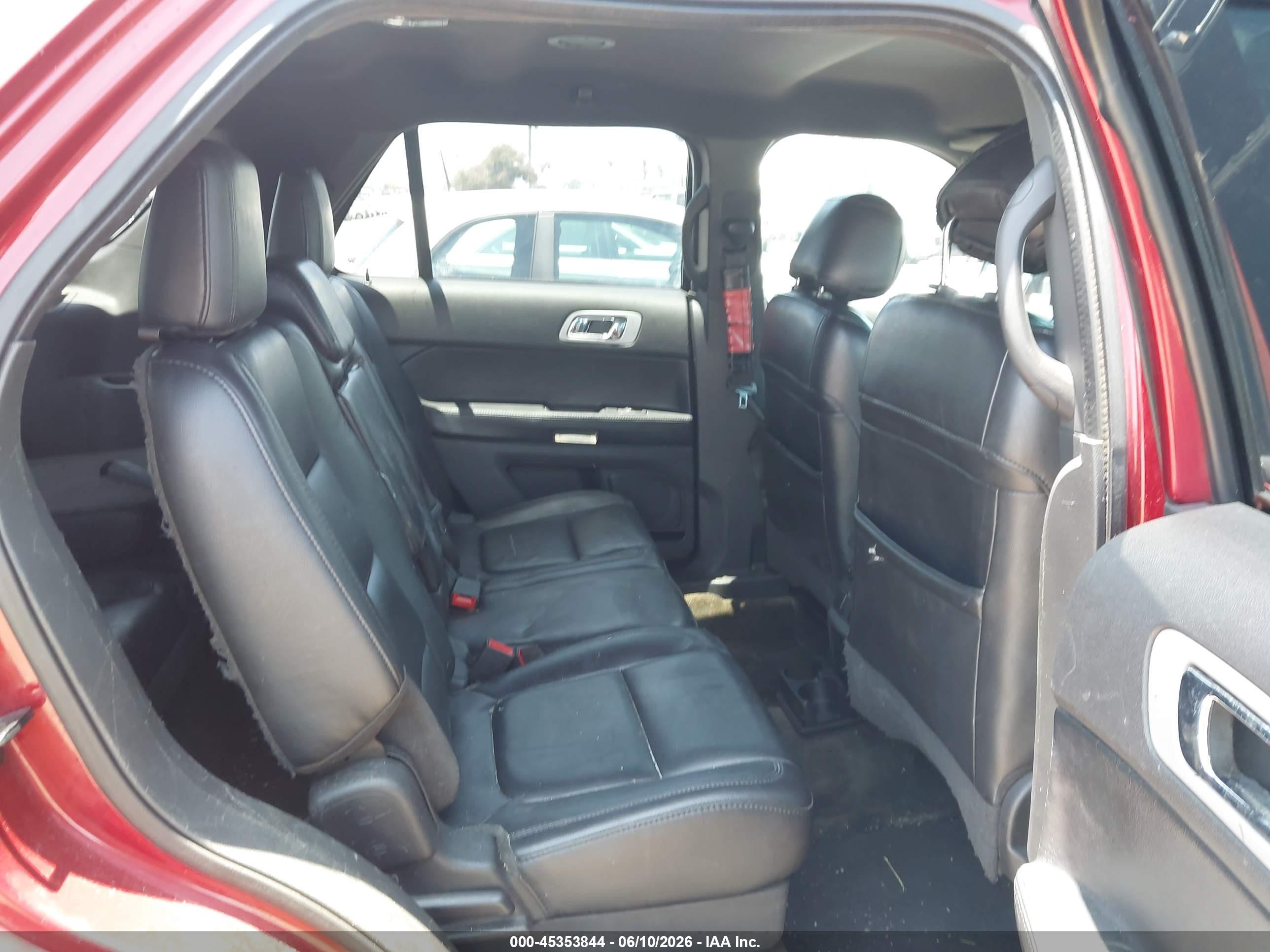 2013 Ford Explorer Limited Red vin: 1FM5K7F82DGC07620