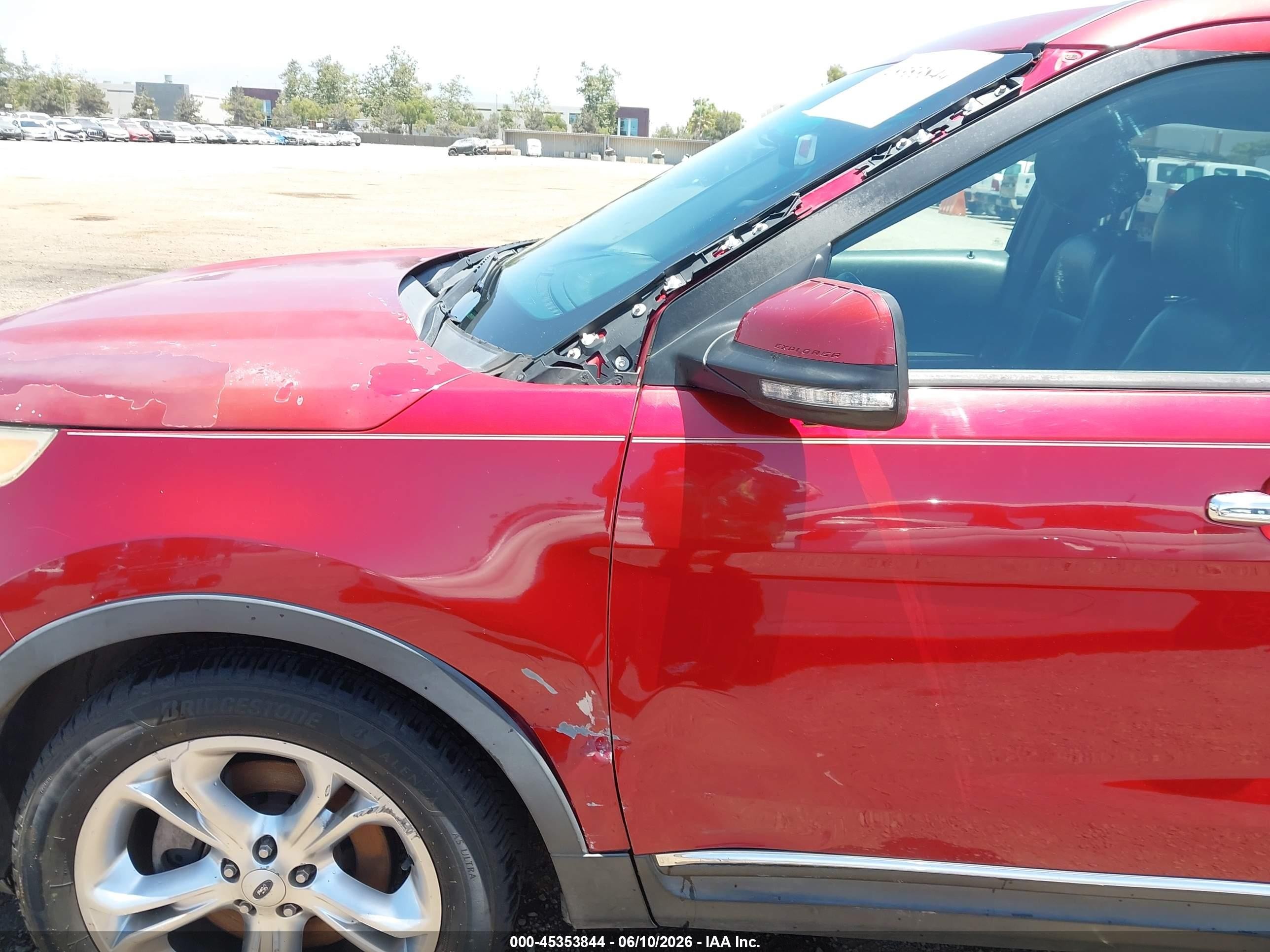 2013 Ford Explorer Limited Red vin: 1FM5K7F82DGC07620