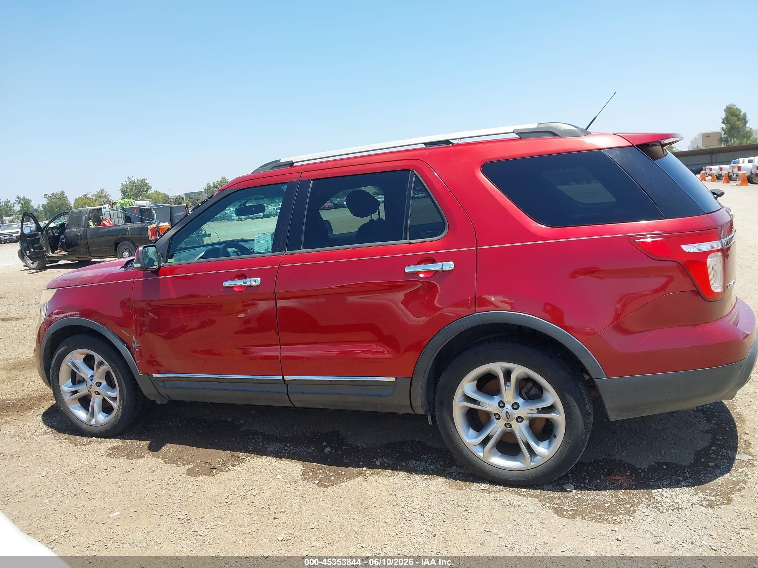 2013 Ford Explorer Limited Red vin: 1FM5K7F82DGC07620