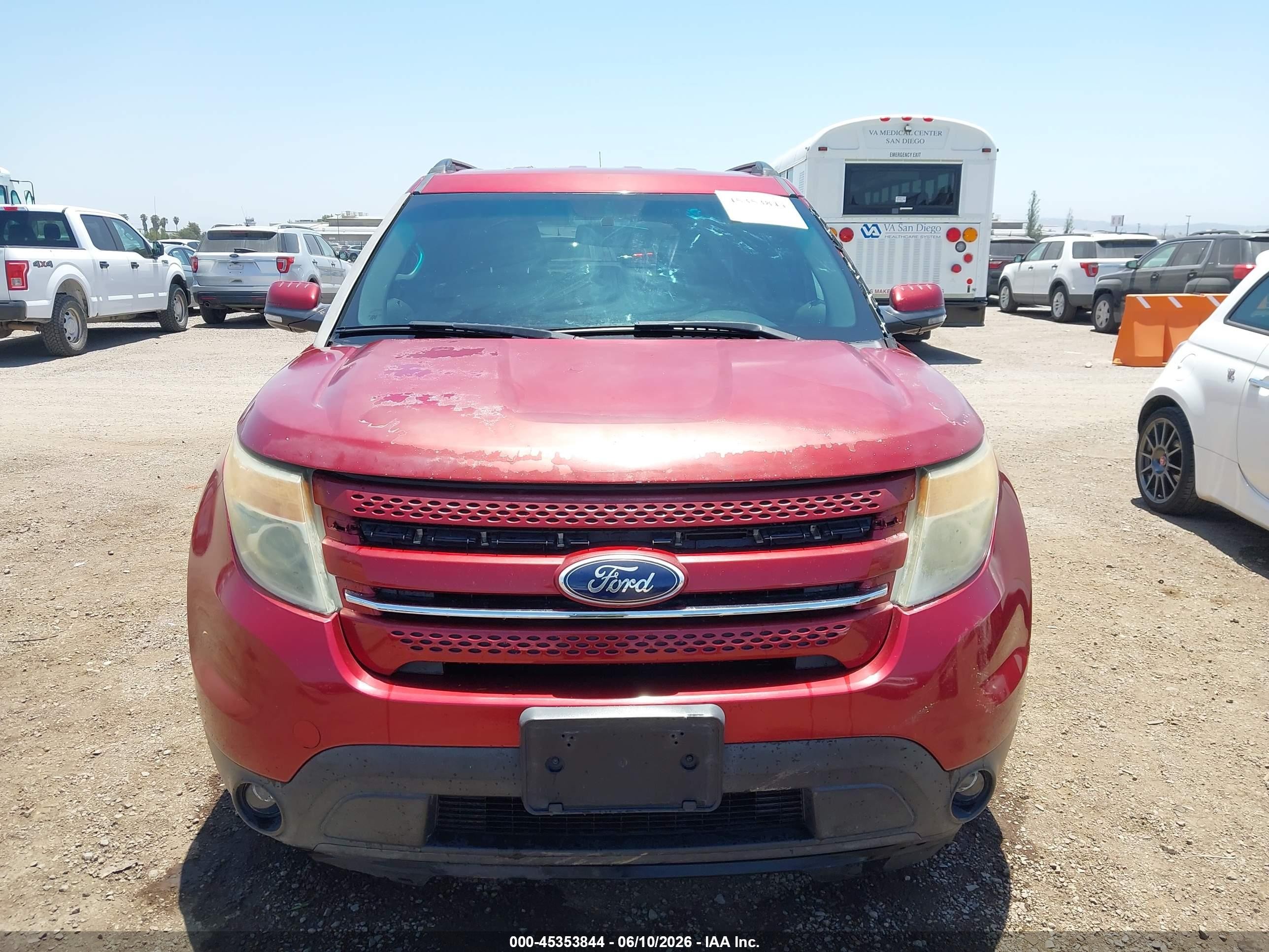 2013 Ford Explorer Limited Red vin: 1FM5K7F82DGC07620
