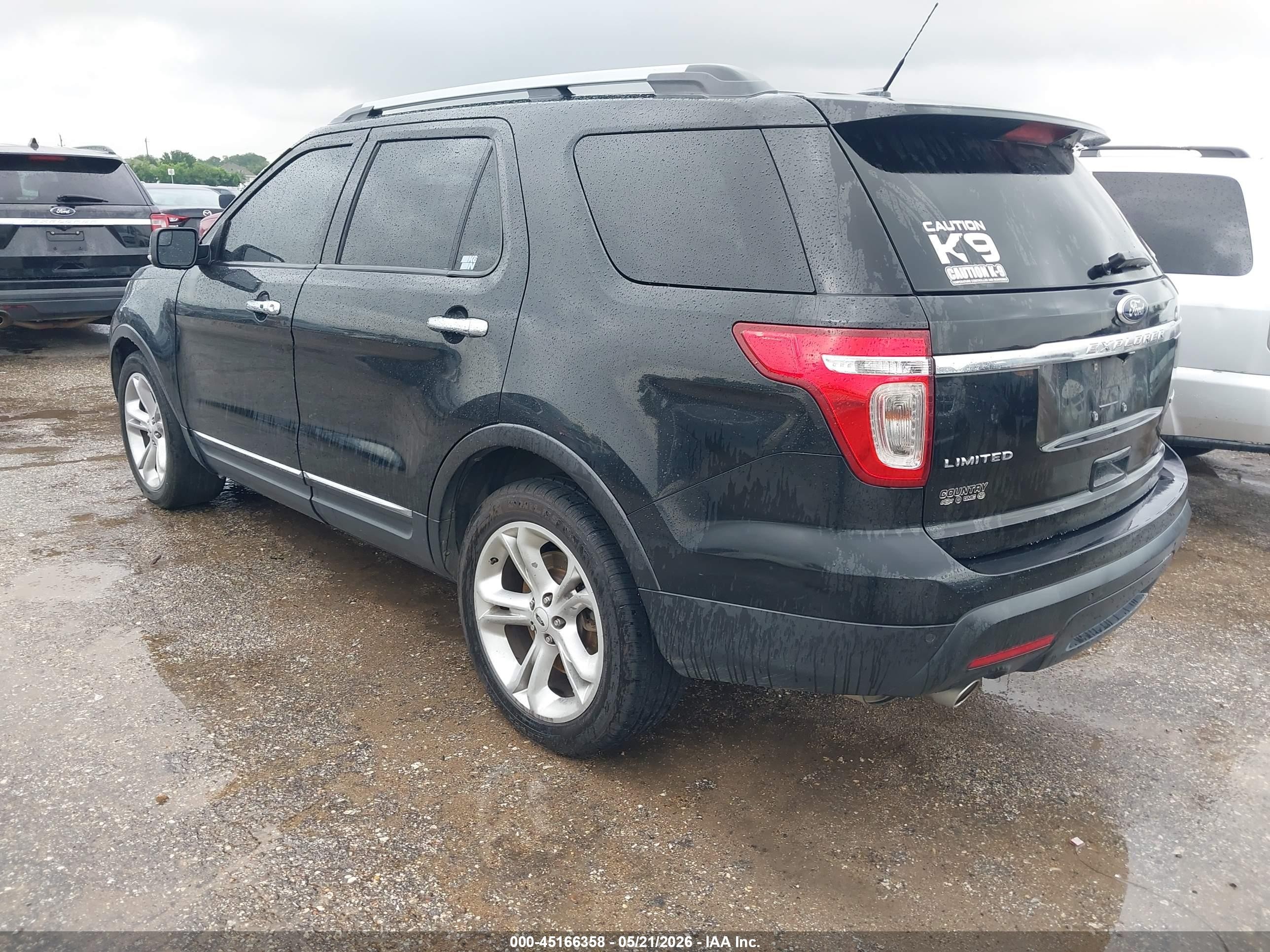 2013 Ford Explorer Limited Black vin: 1FM5K7F82DGC07777