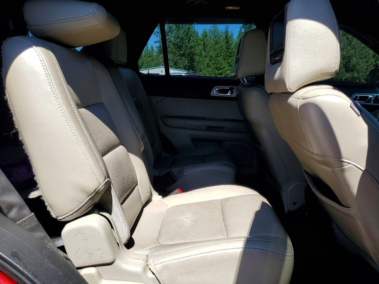 2013 Ford Explorer Limited Red vin: 1FM5K7F82DGC23526