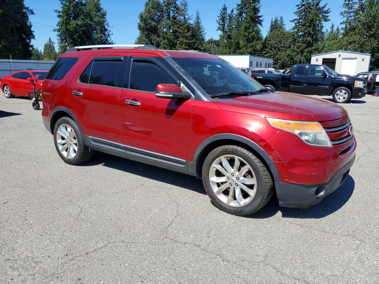 2013 Ford Explorer Limited Red vin: 1FM5K7F82DGC23526
