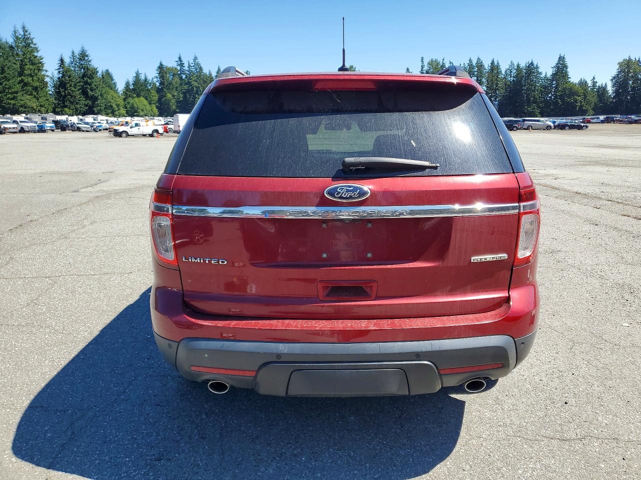 2013 Ford Explorer Limited Red vin: 1FM5K7F82DGC23526