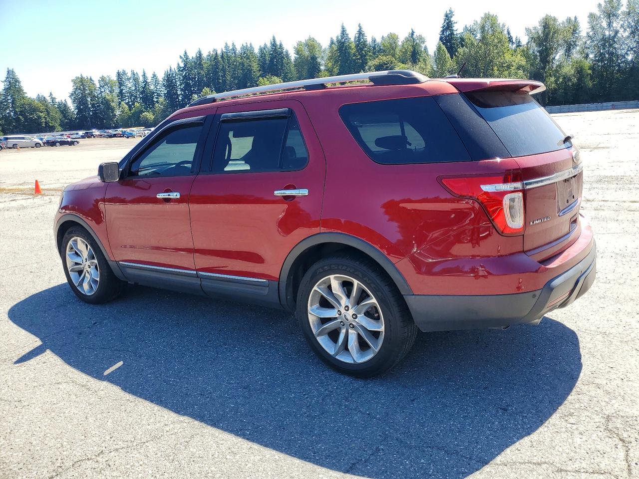 2013 Ford Explorer Limited Red vin: 1FM5K7F82DGC23526