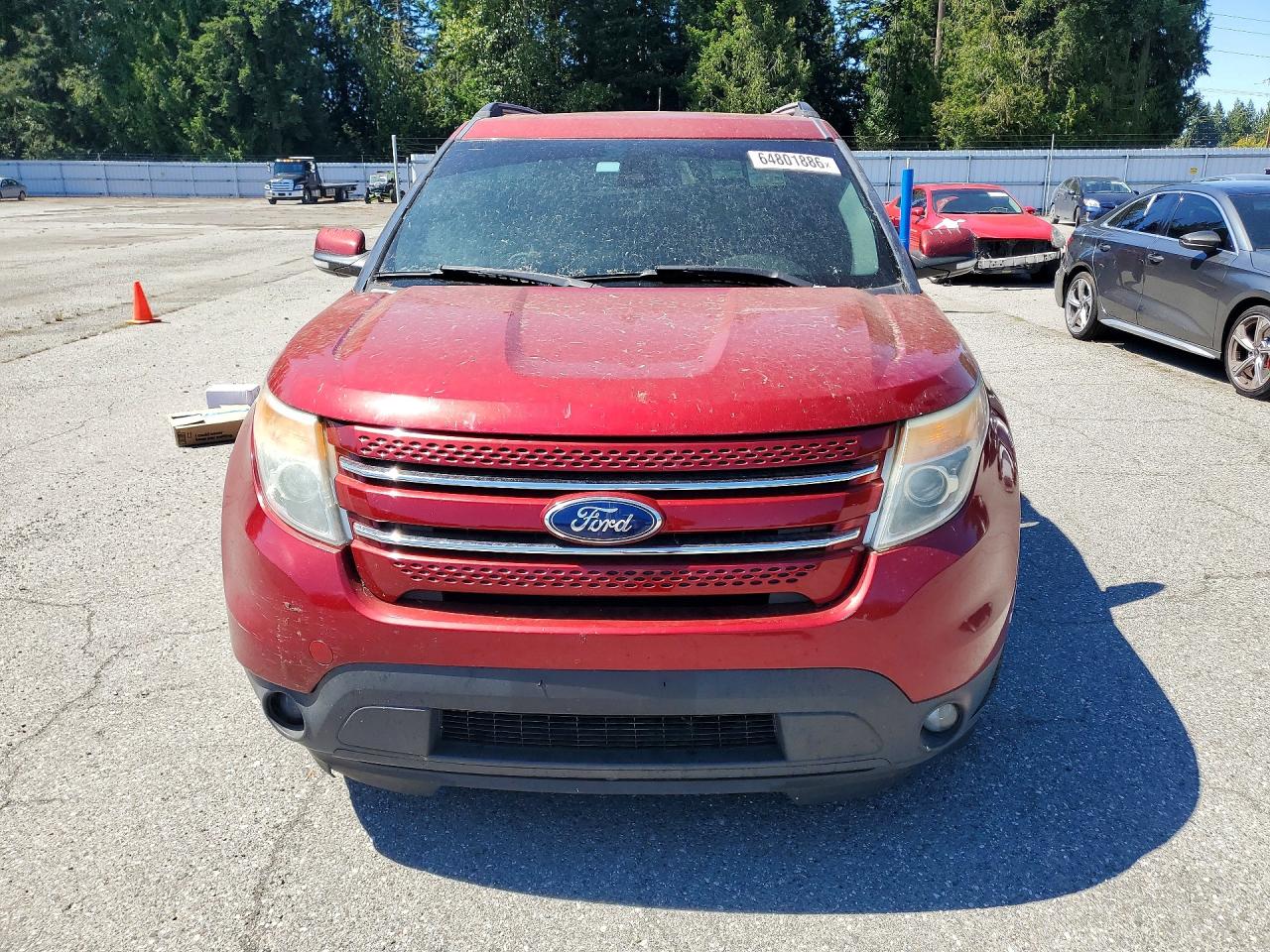 2013 Ford Explorer Limited Red vin: 1FM5K7F82DGC23526