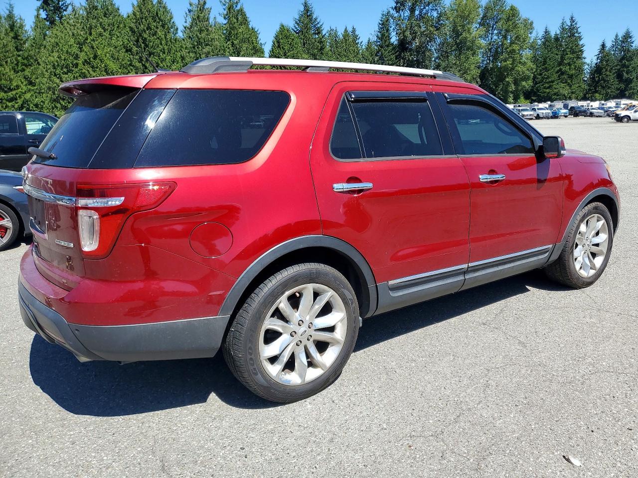 2013 Ford Explorer Limited Red vin: 1FM5K7F82DGC23526