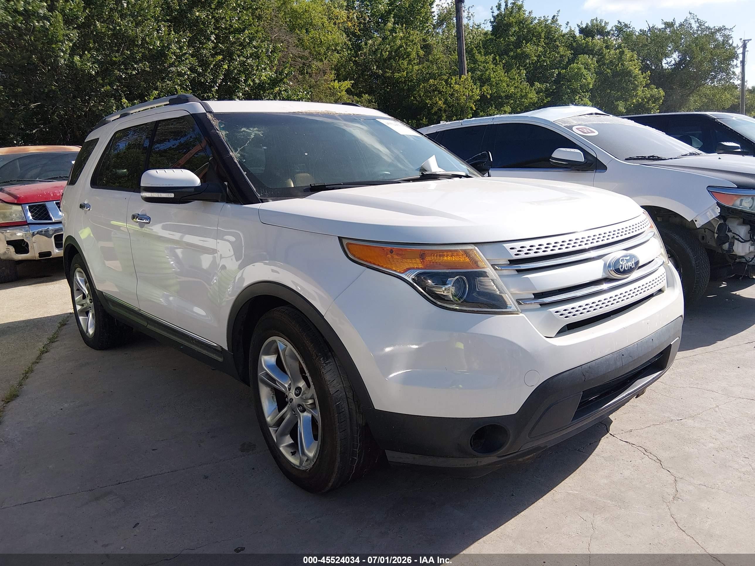 2014 Ford Explorer Limited White vin: 1FM5K7F82EGA54111