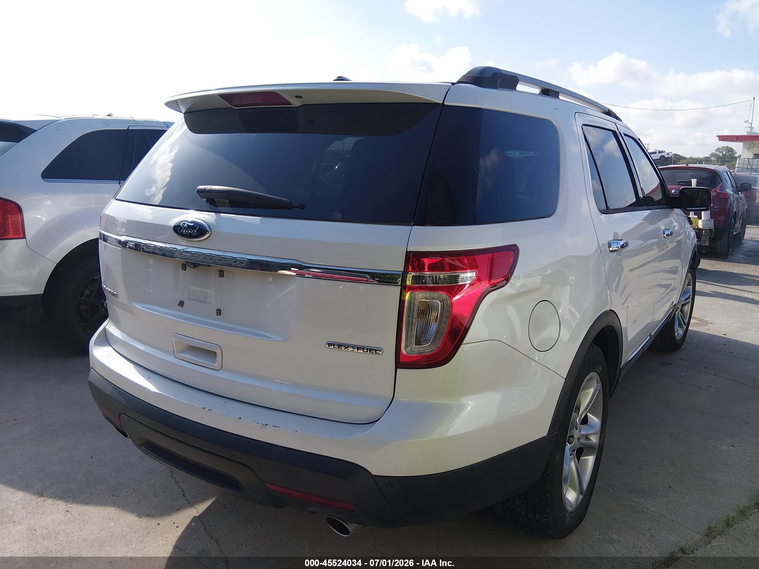 2014 Ford Explorer Limited White vin: 1FM5K7F82EGA54111