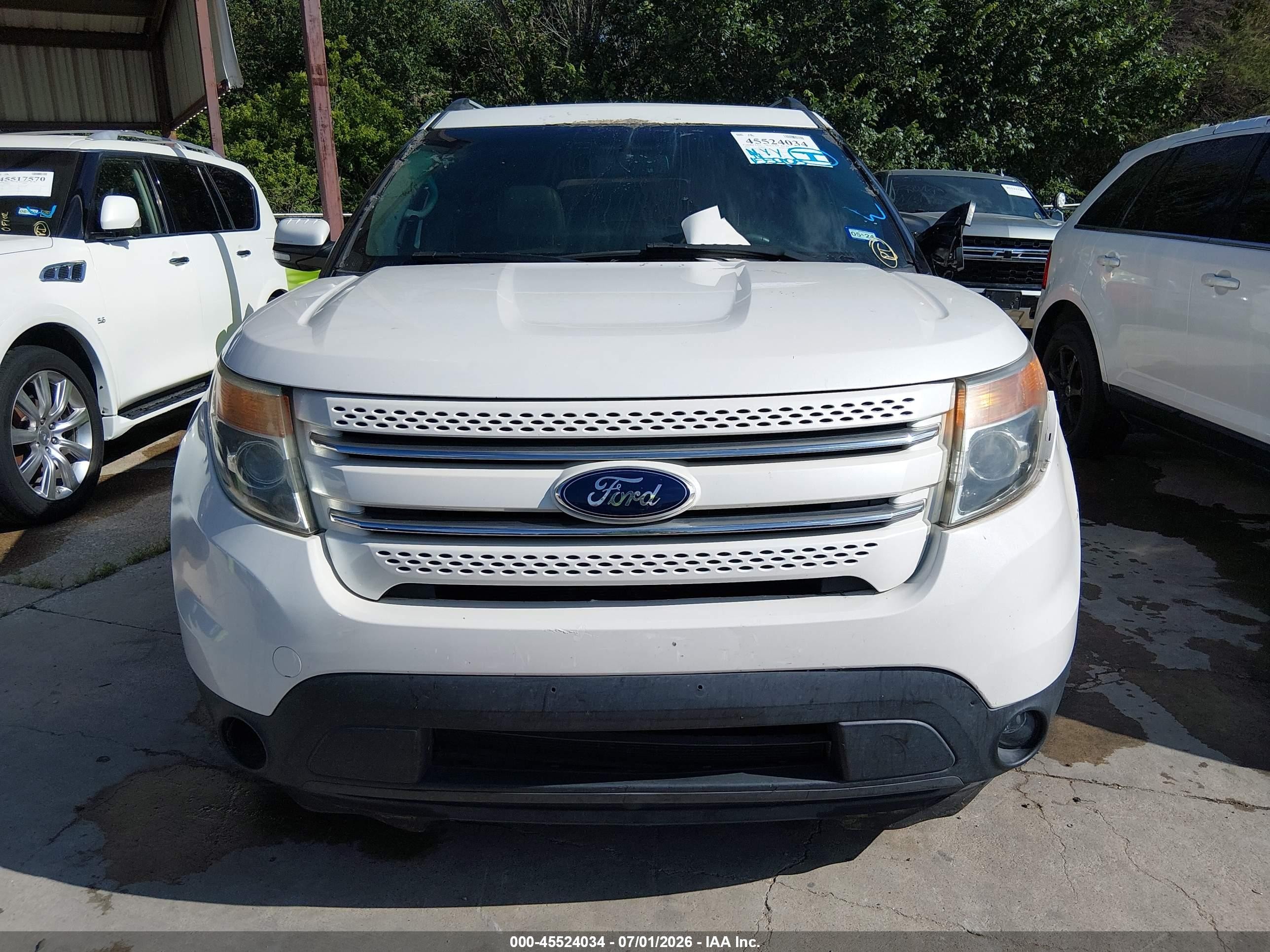 2014 Ford Explorer Limited White vin: 1FM5K7F82EGA54111