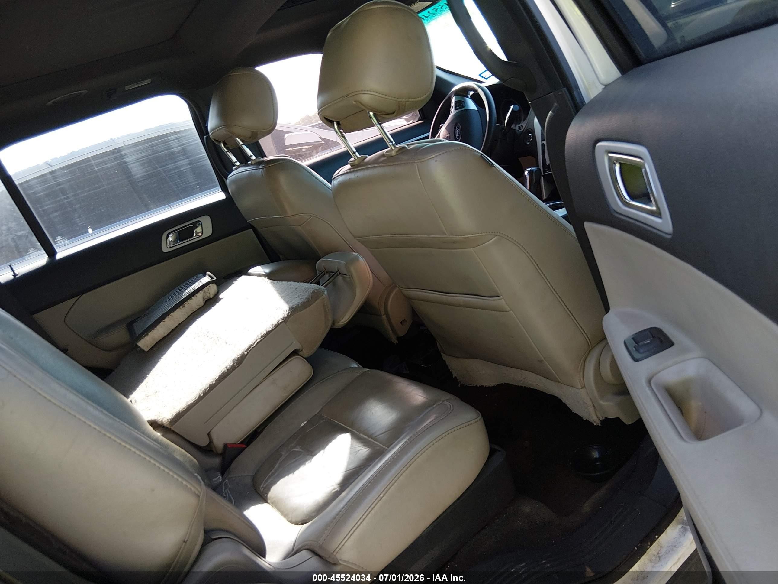 2014 Ford Explorer Limited White vin: 1FM5K7F82EGA54111