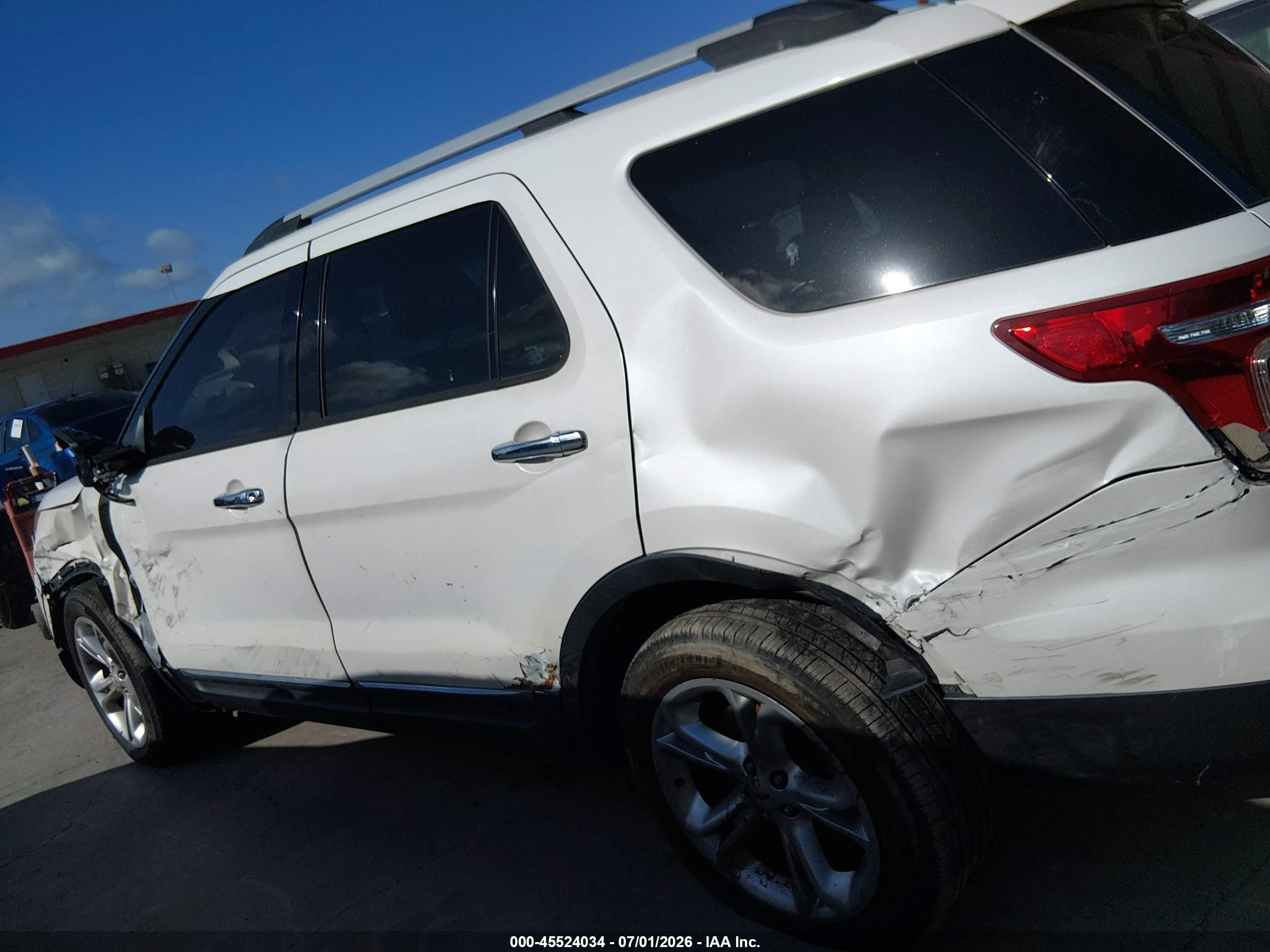 2014 Ford Explorer Limited White vin: 1FM5K7F82EGA54111