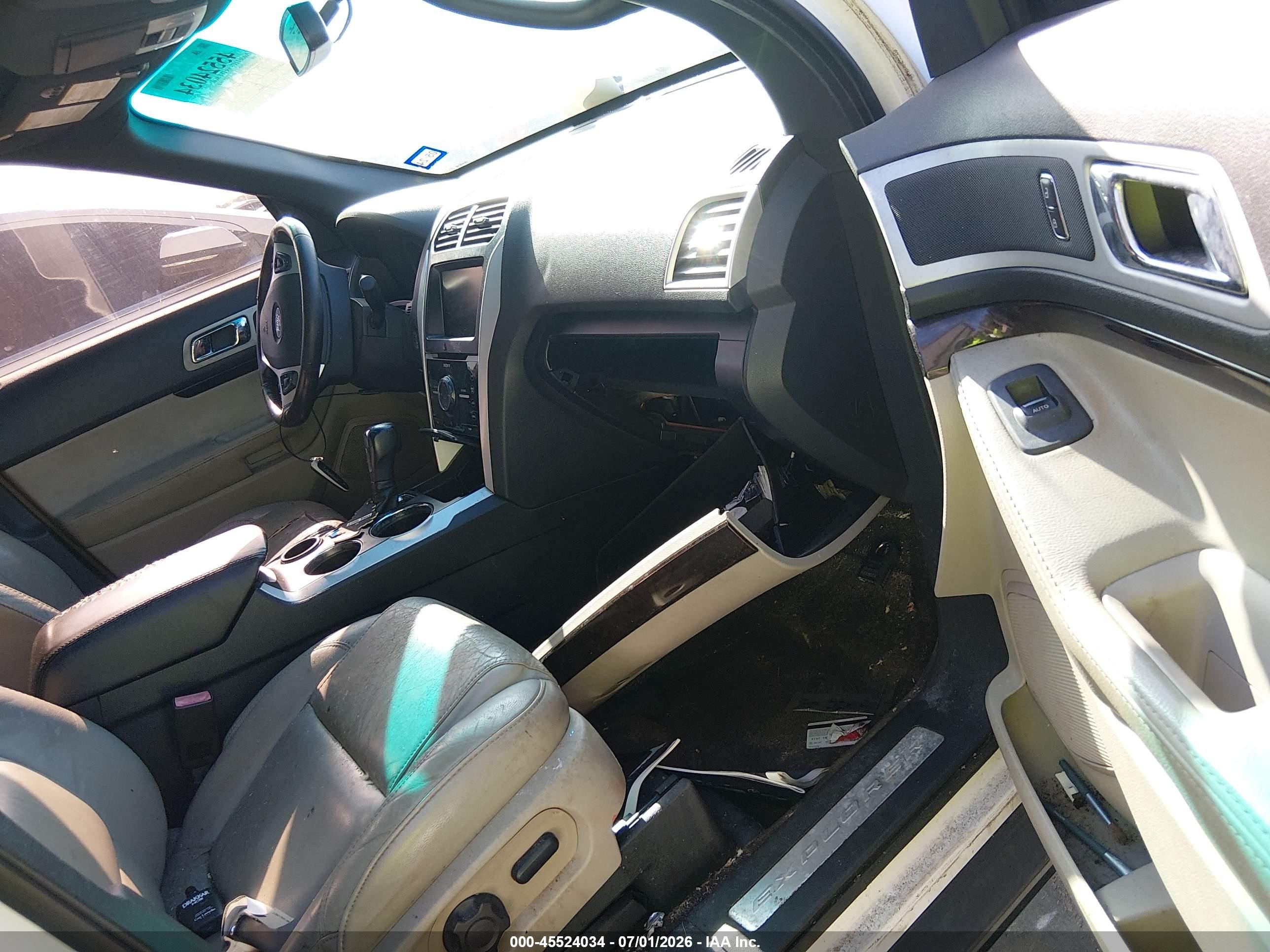 2014 Ford Explorer Limited White vin: 1FM5K7F82EGA54111