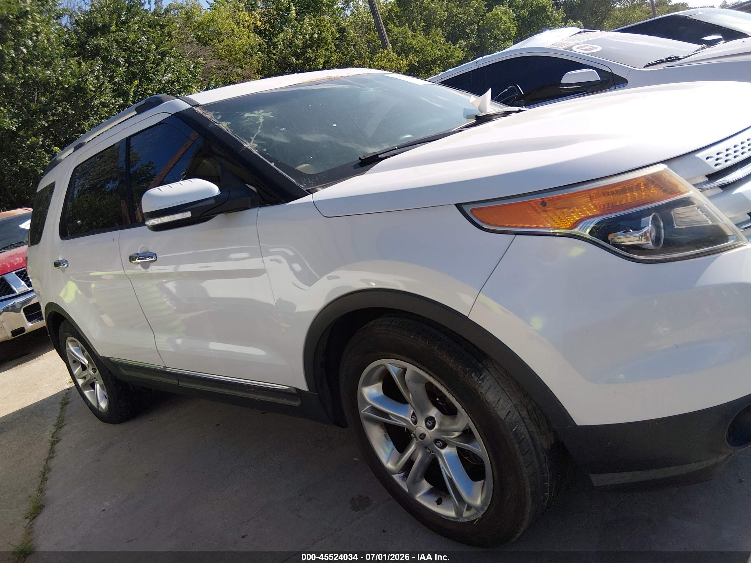 2014 Ford Explorer Limited White vin: 1FM5K7F82EGA54111