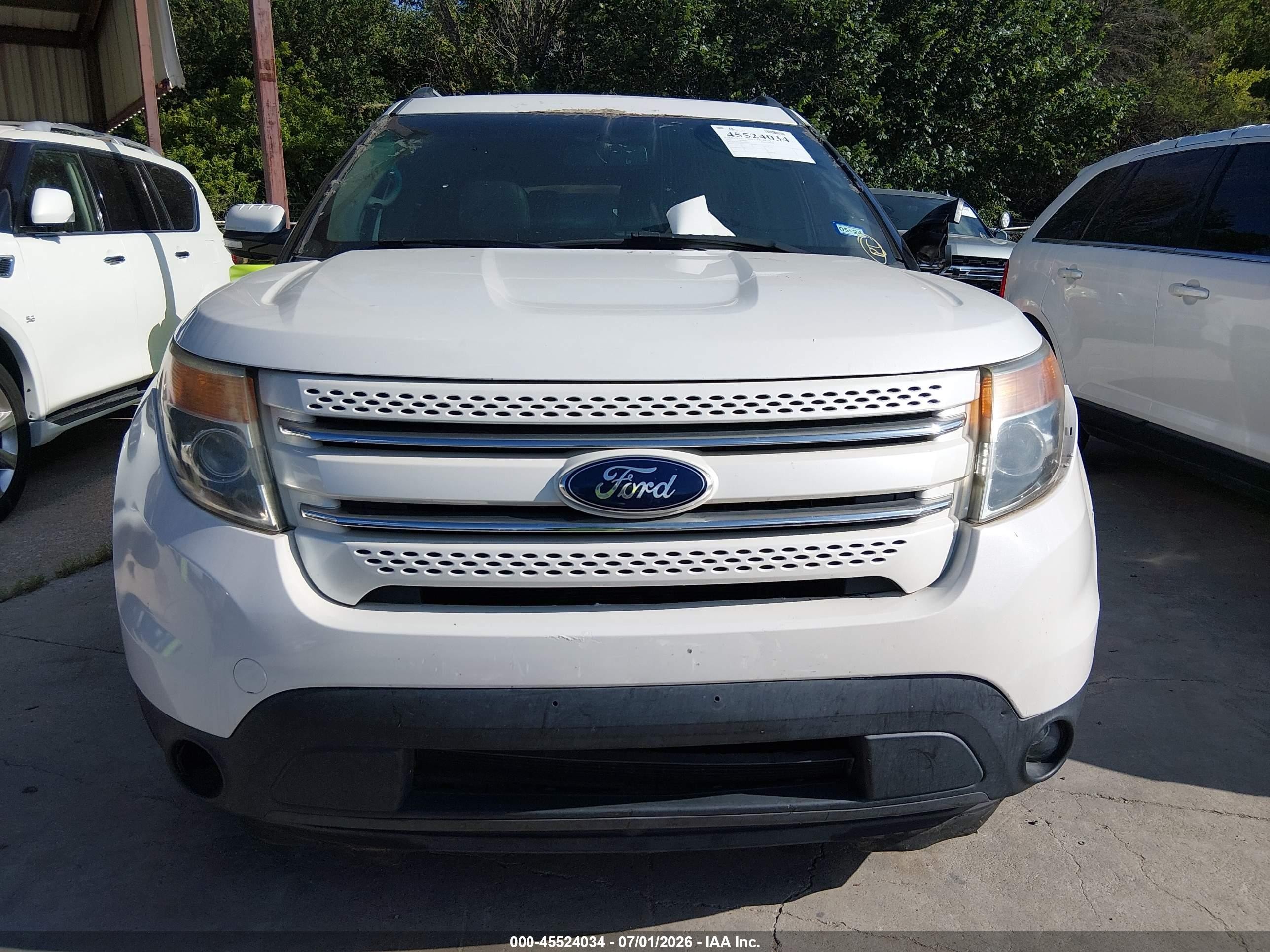 2014 Ford Explorer Limited White vin: 1FM5K7F82EGA54111