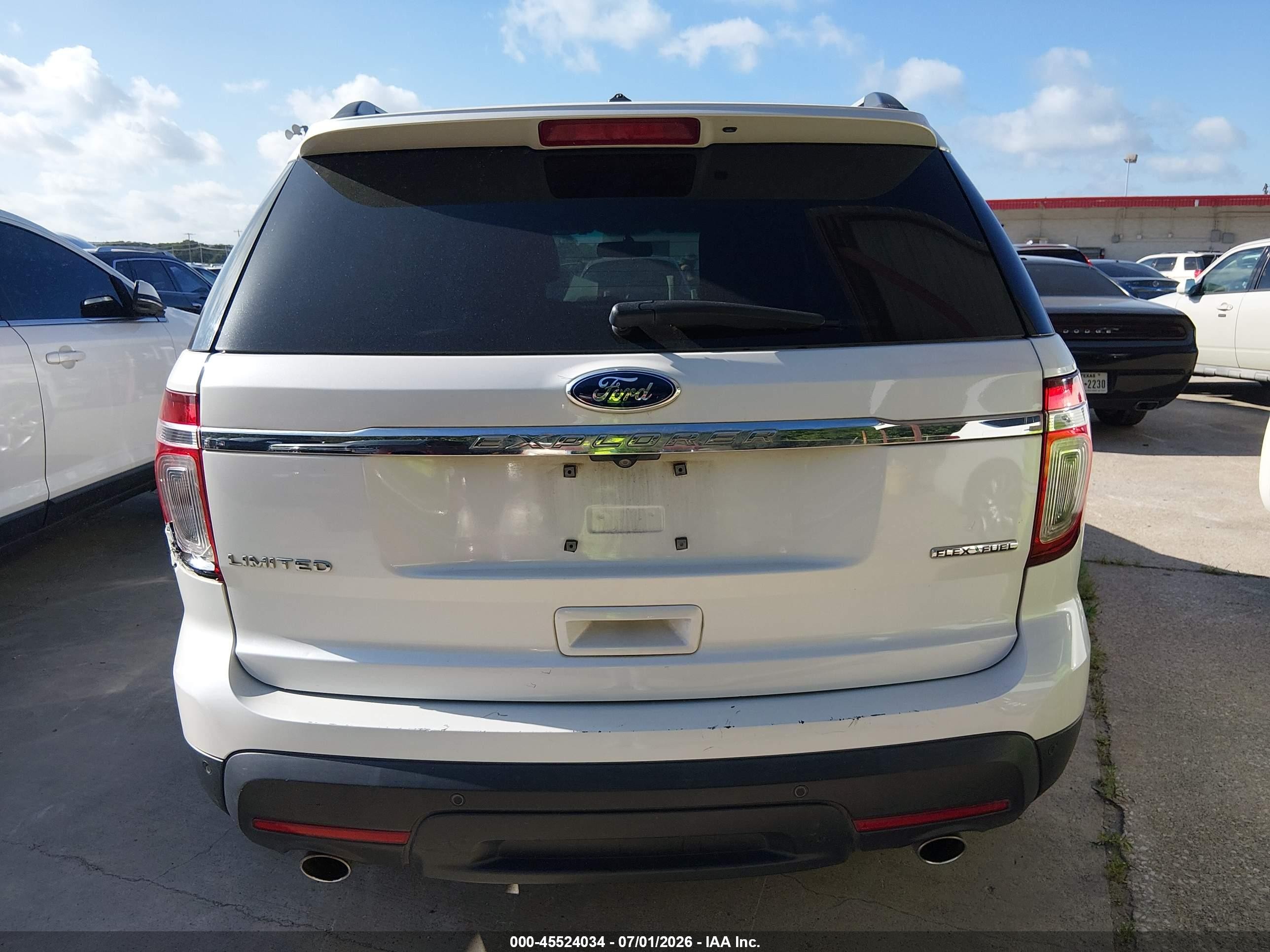 2014 Ford Explorer Limited White vin: 1FM5K7F82EGA54111