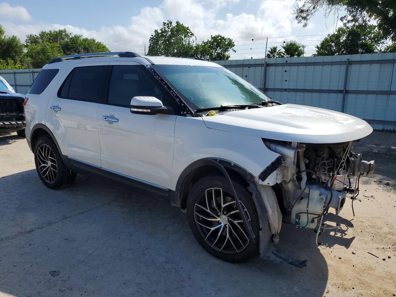 2014 Ford Explorer Limited White vin: 1FM5K7F82EGB35514