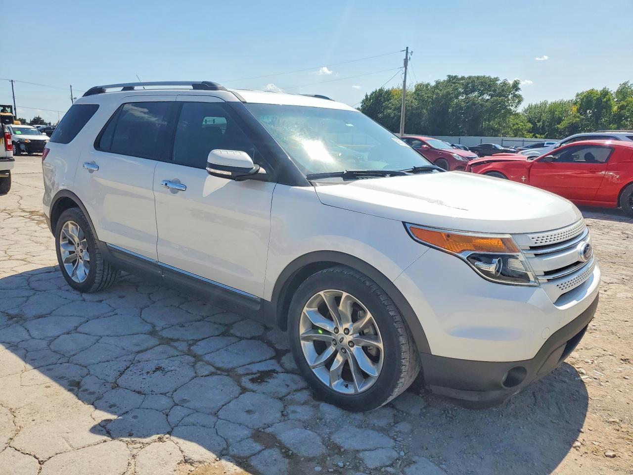 2014 Ford Explorer Limited Белый vin: 1FM5K7F82EGB52040