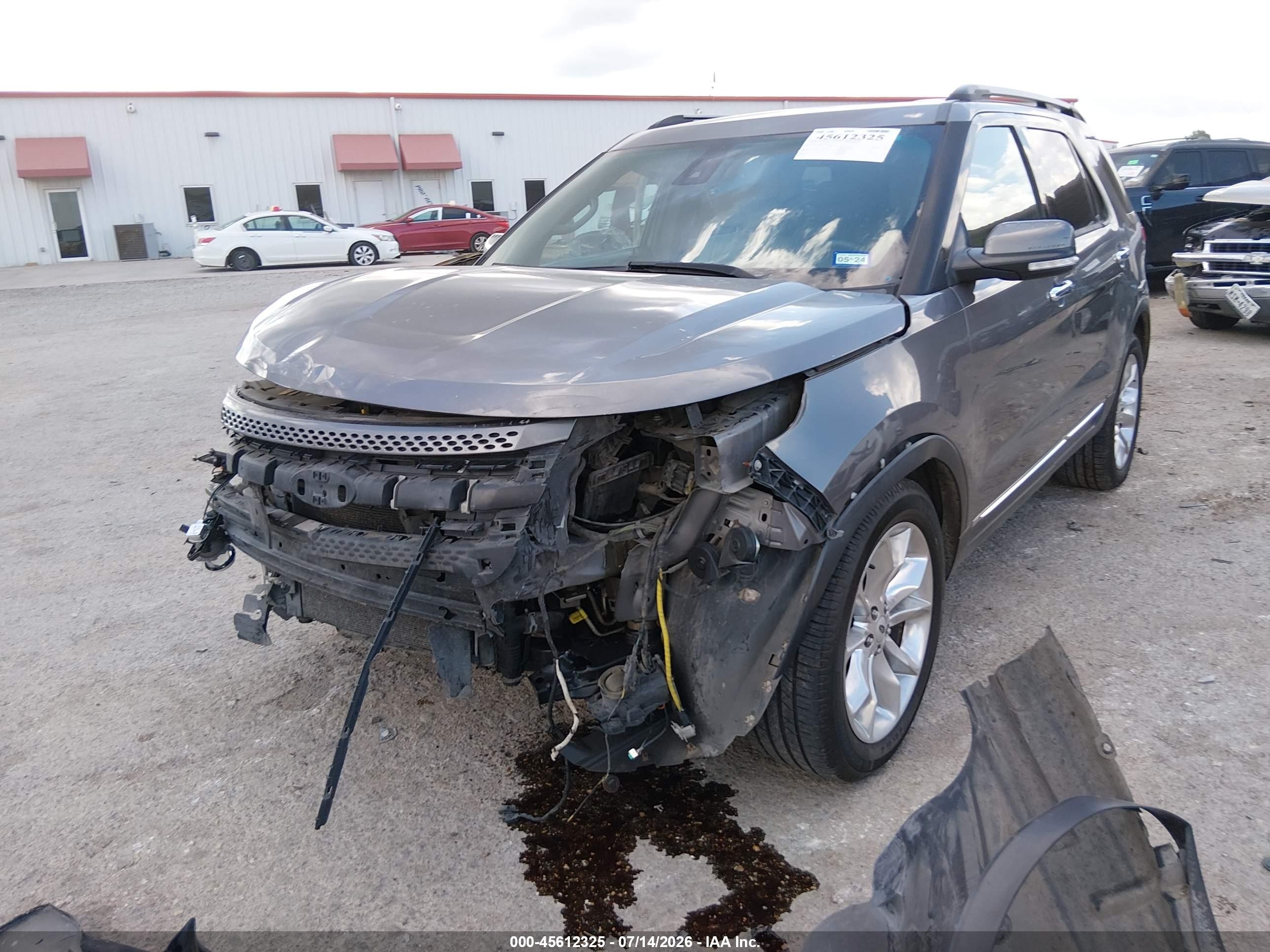2014 Ford Explorer Limited Gray vin: 1FM5K7F82EGC12334