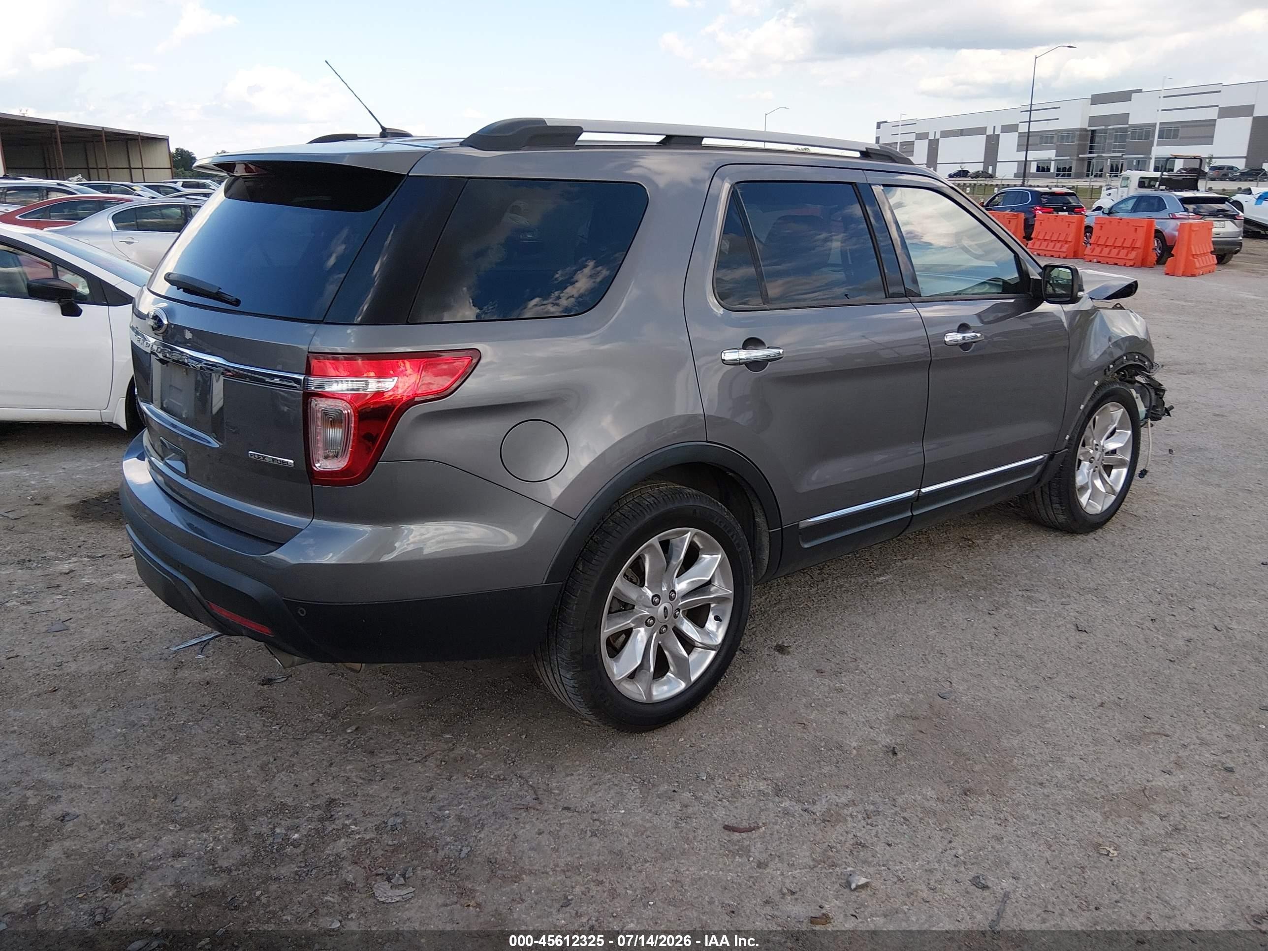 2014 Ford Explorer Limited Gray vin: 1FM5K7F82EGC12334