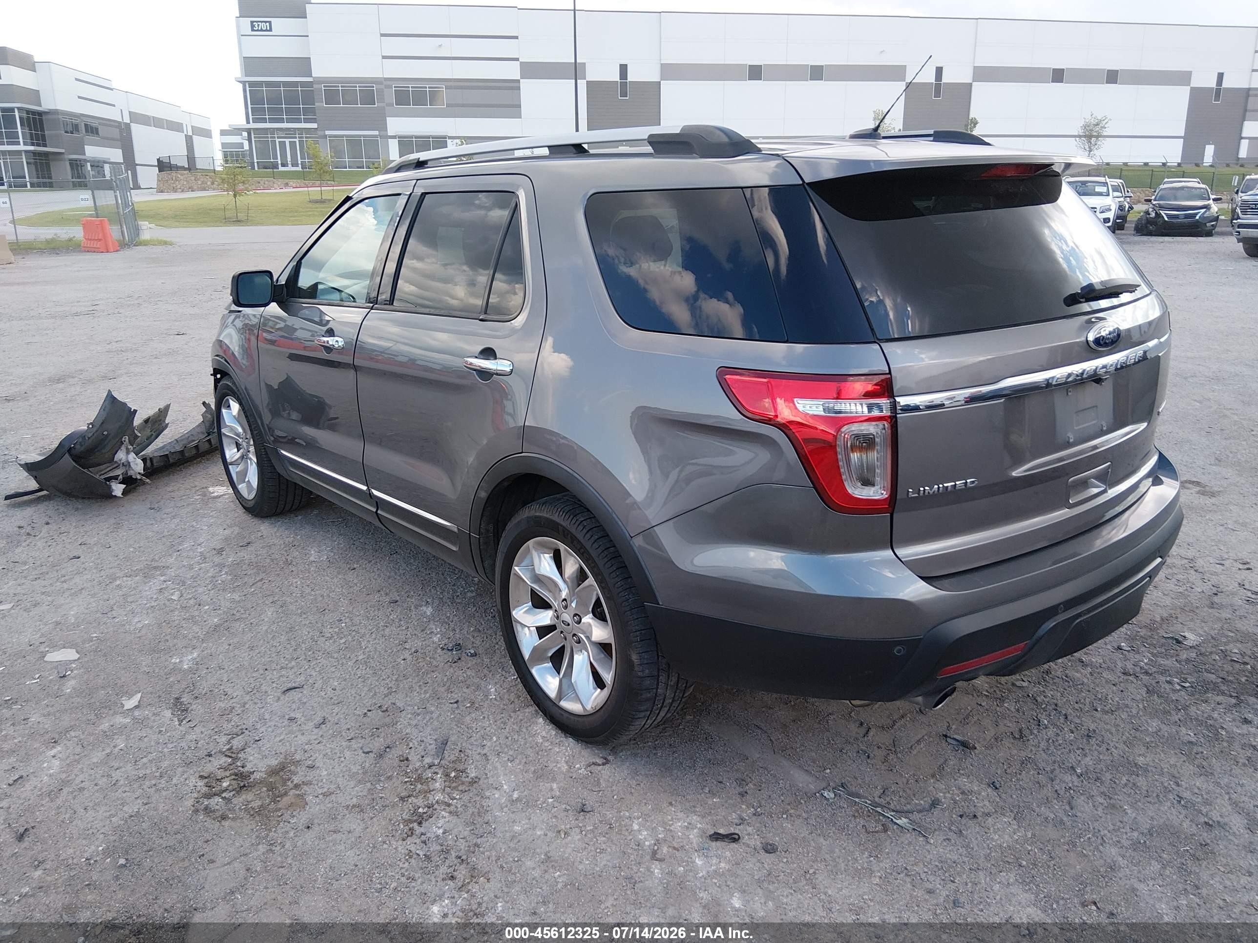 2014 Ford Explorer Limited Gray vin: 1FM5K7F82EGC12334