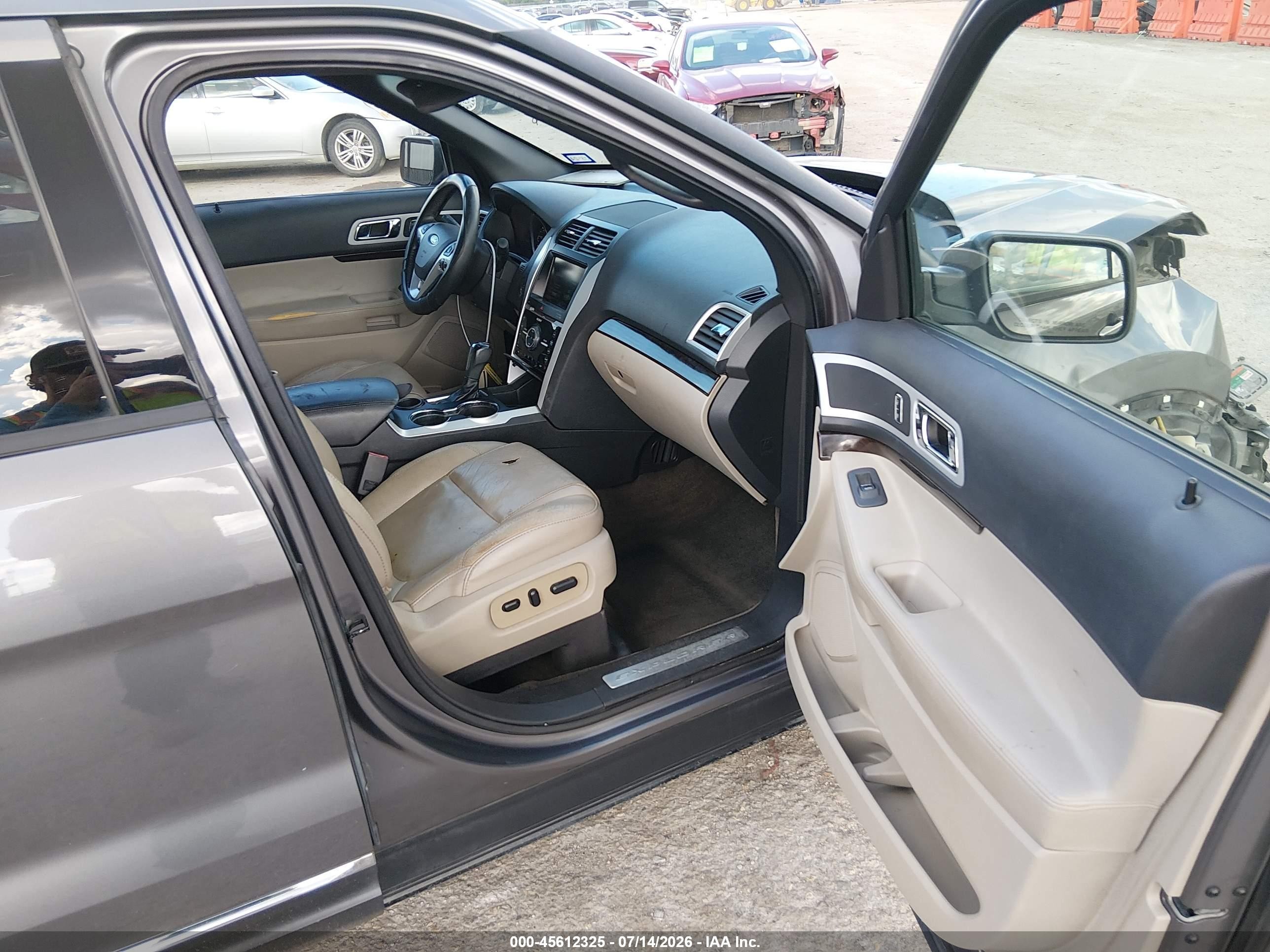 2014 Ford Explorer Limited Gray vin: 1FM5K7F82EGC12334