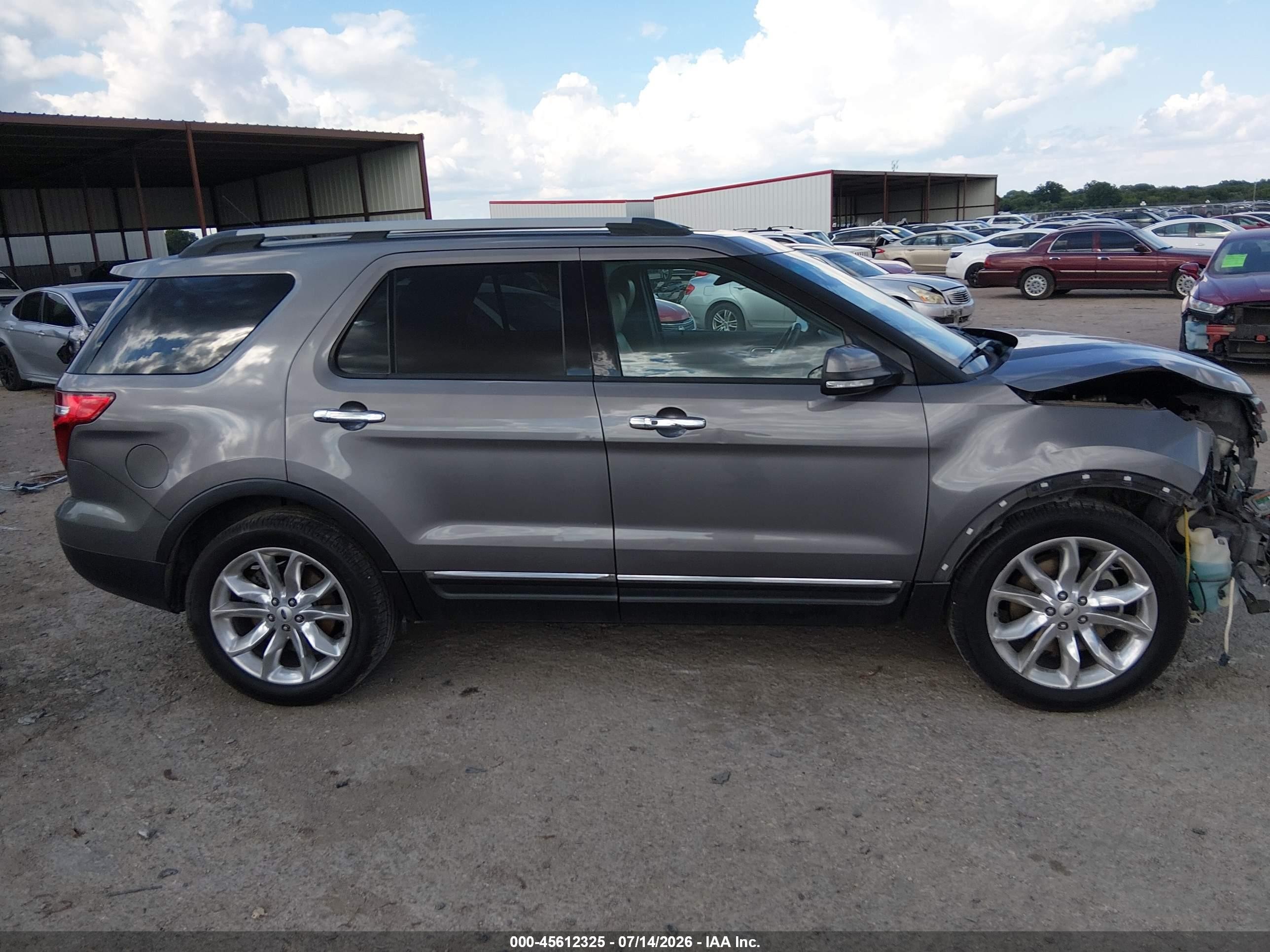 2014 Ford Explorer Limited Gray vin: 1FM5K7F82EGC12334