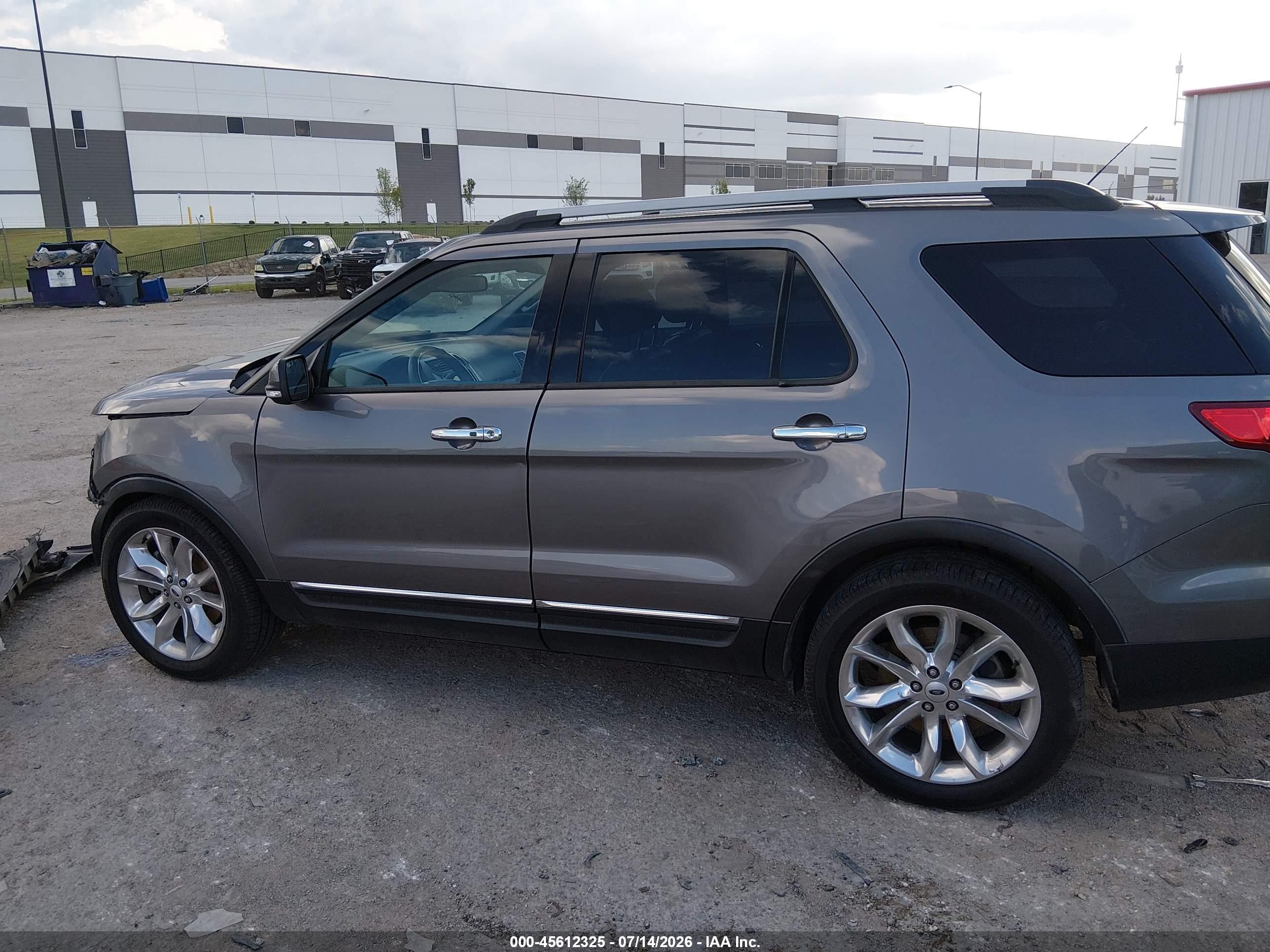 2014 Ford Explorer Limited Gray vin: 1FM5K7F82EGC12334