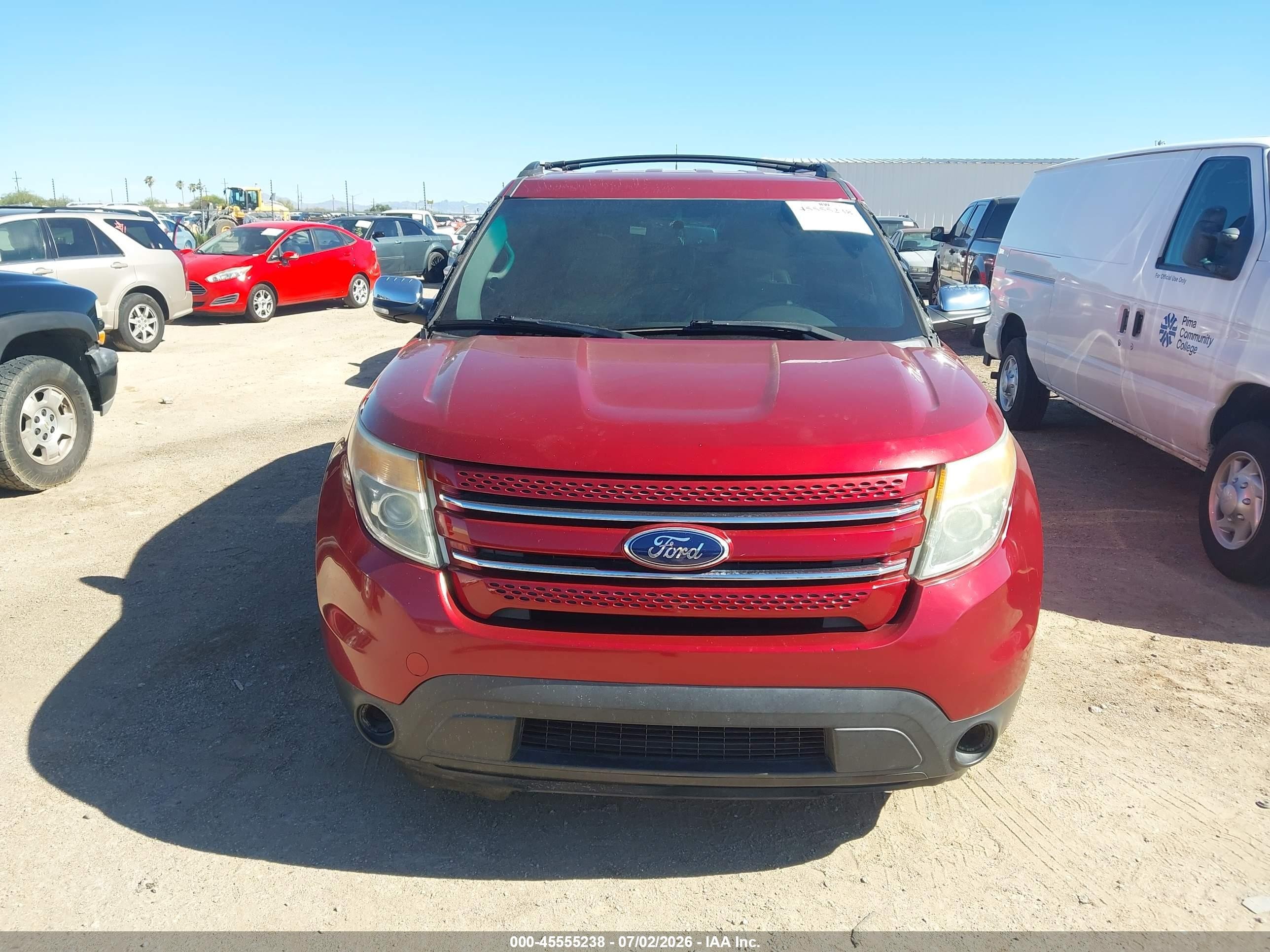 2014 Ford Explorer Limited Red vin: 1FM5K7F82EGC13077